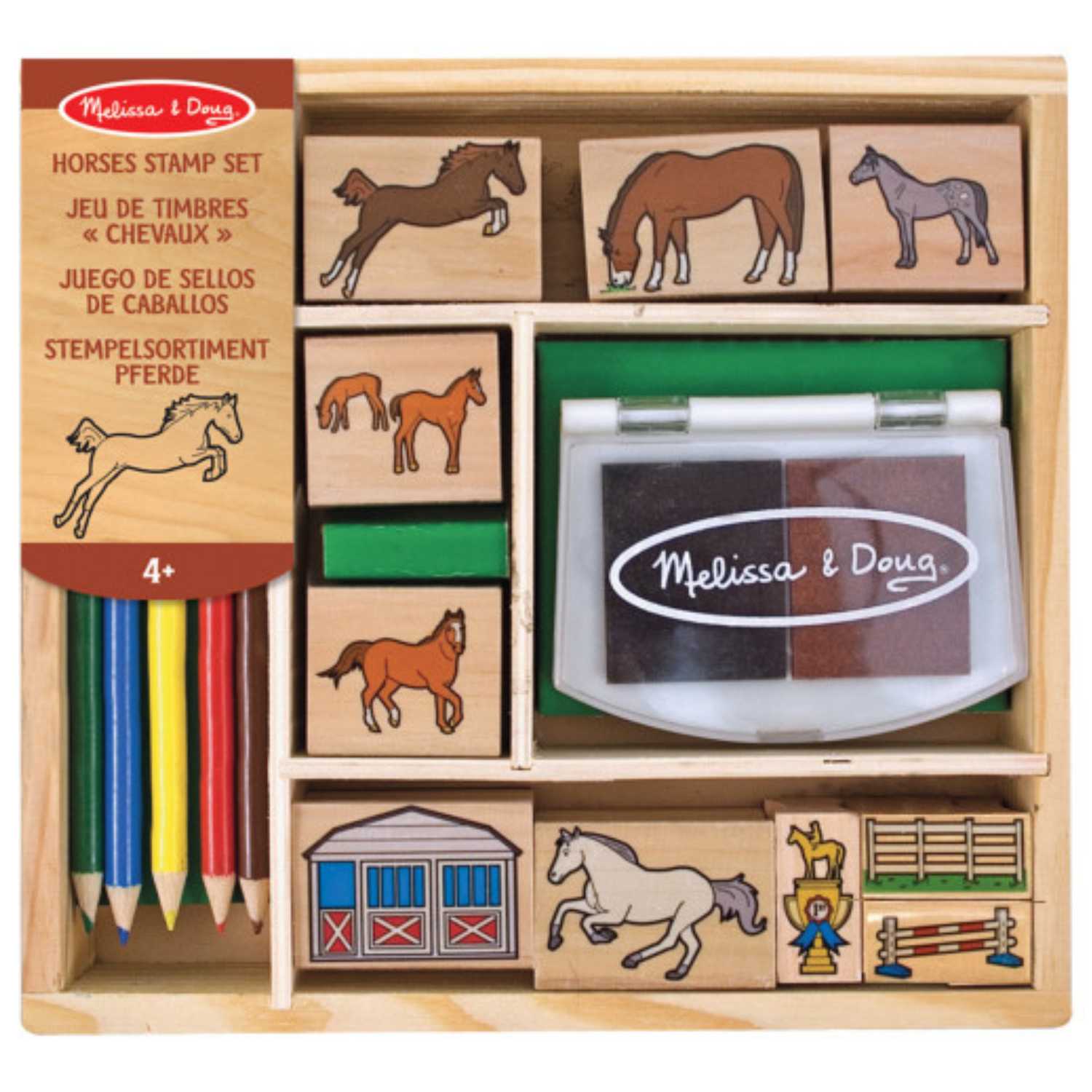 JUEGO SELLOS MELISSA & DOUG CABALLOS - 1