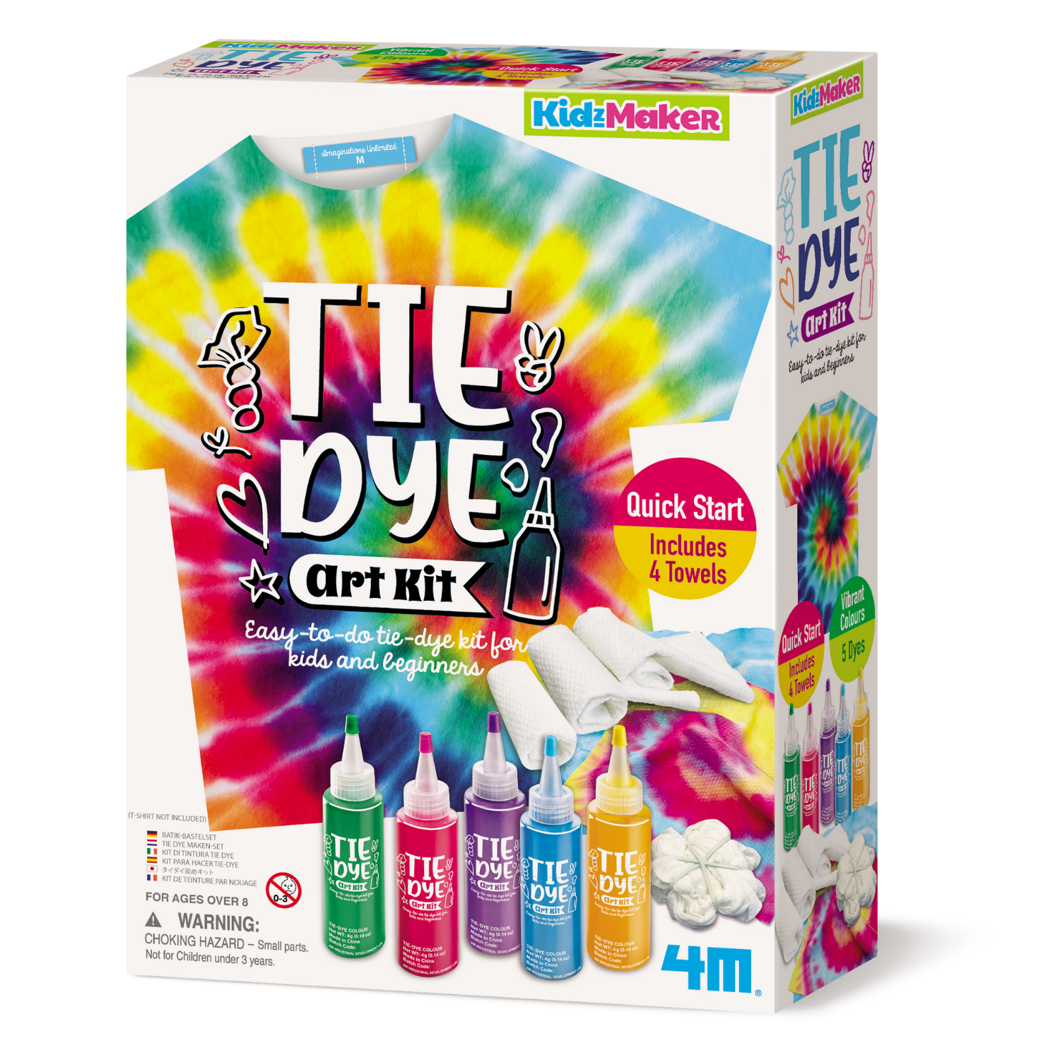 SET 4M PINTA TELAS ESTILO TIE DYE DIY - 1