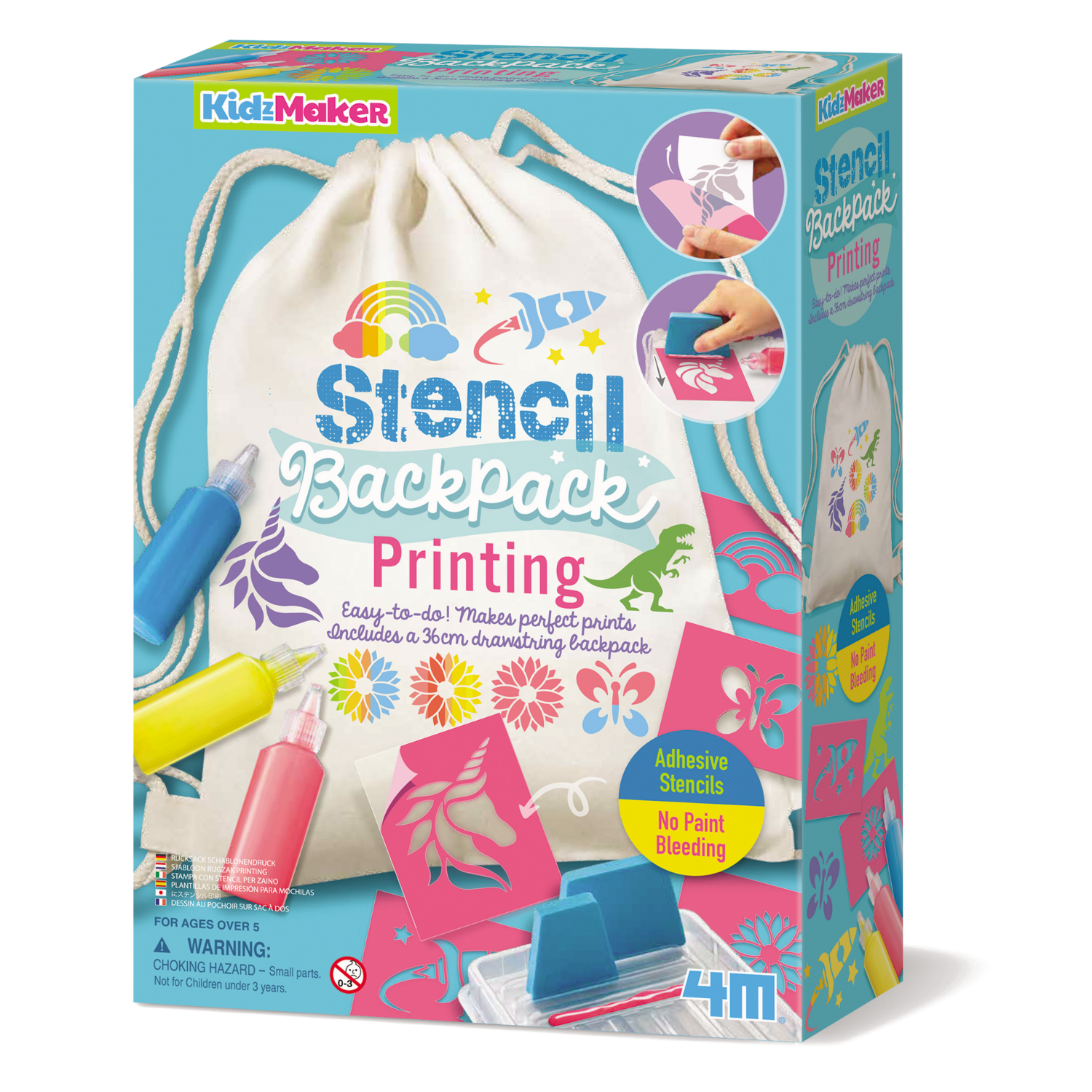 SET 4M DECORA UN MOCHILA CON PLANTILLAS - 1