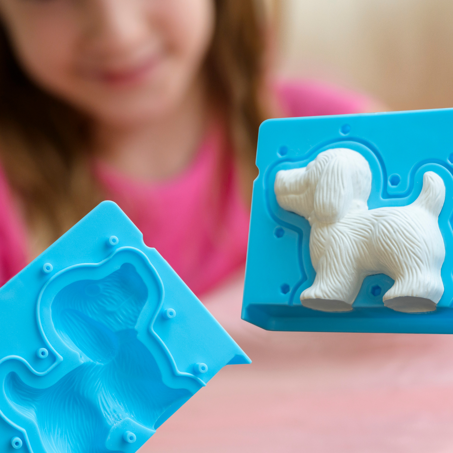 JUEGO DE ARTE 4M MOLDEA Y PINTA FIGURAS EN 3D MODELO PERROS DIY - 3