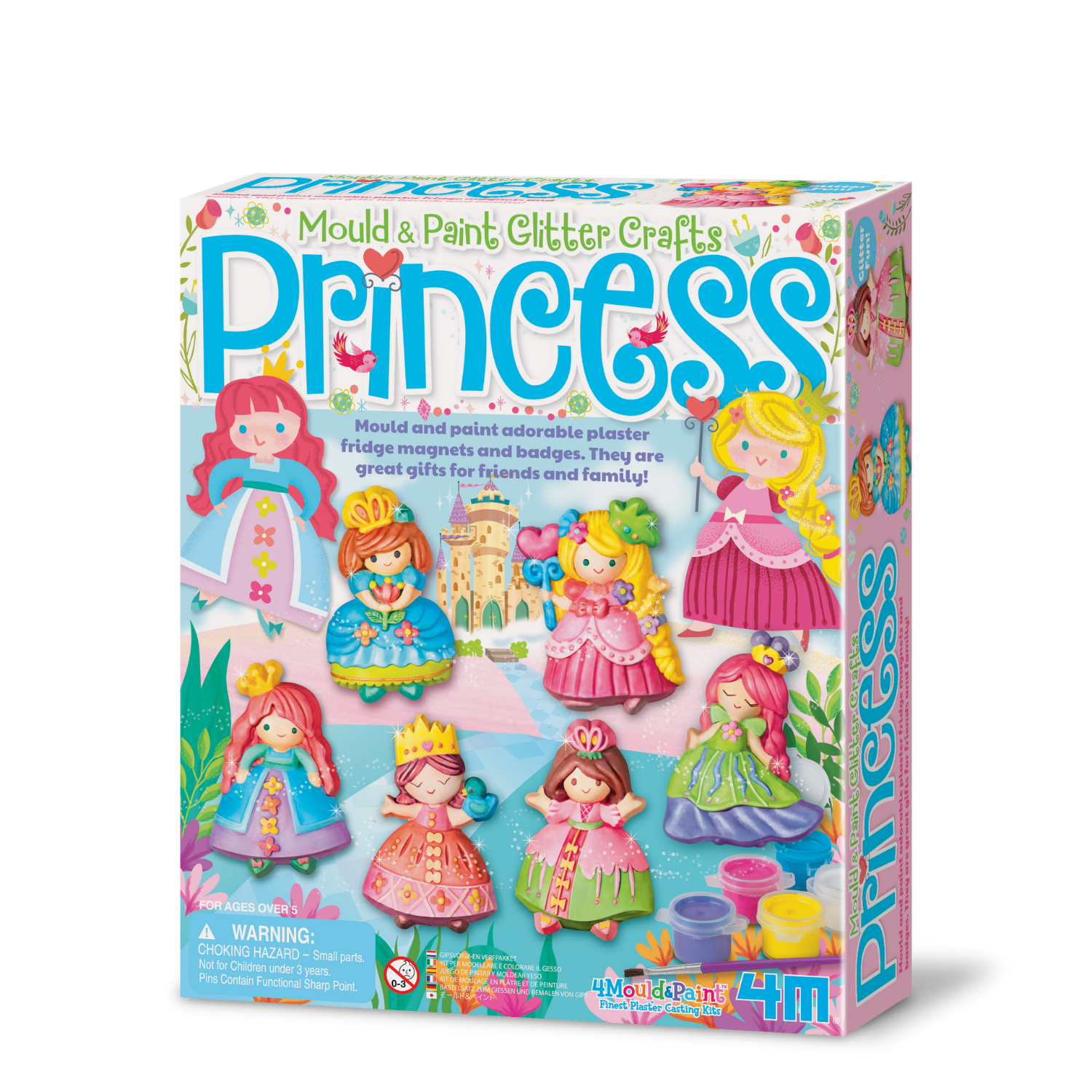 JUEGO DE ARTE 4M MOLDEA Y PINTA FIGURAS MODELO PRINCESAS DIY - 1