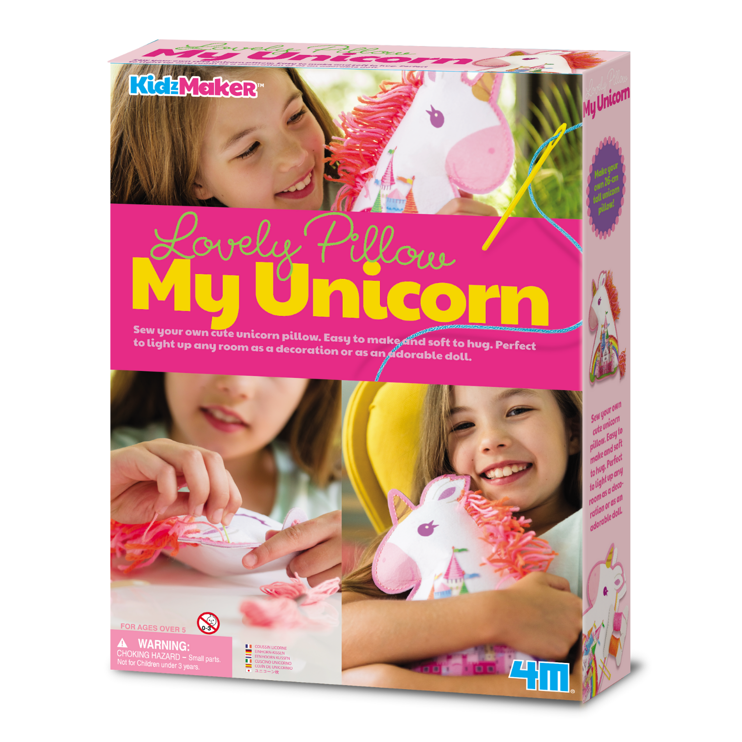 SET 4M CREA Y DECORA UNA ALMOHADA MODELO UNICORNIO DIY - 1