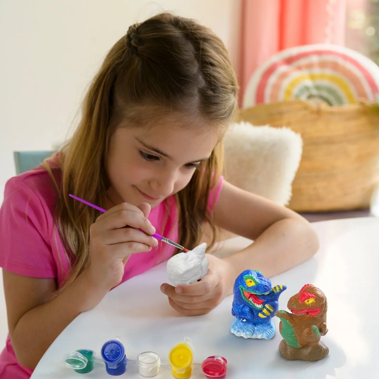 JUEGO DE ARTE 4M MOLDEA Y PINTA FIGURAS EN 3D MODELO DINOSAURIOS DIY - 3
