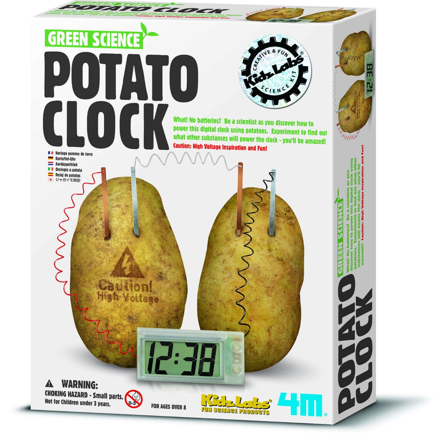 SET DE CIENCIA Y EXPERIMENTO CREA UN RELOJ CON PAPAS - 1