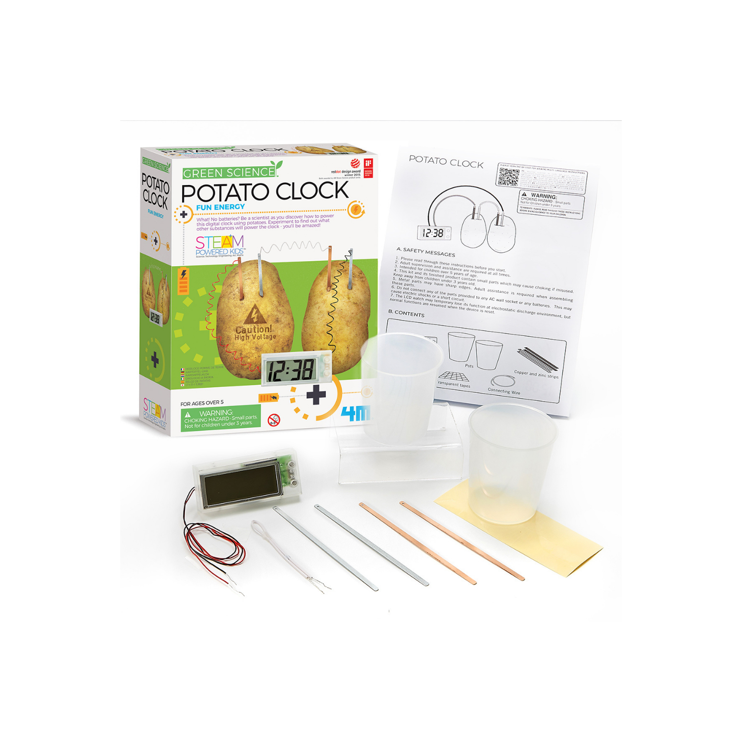 SET DE CIENCIA Y EXPERIMENTO CREA UN RELOJ CON PAPAS - 2