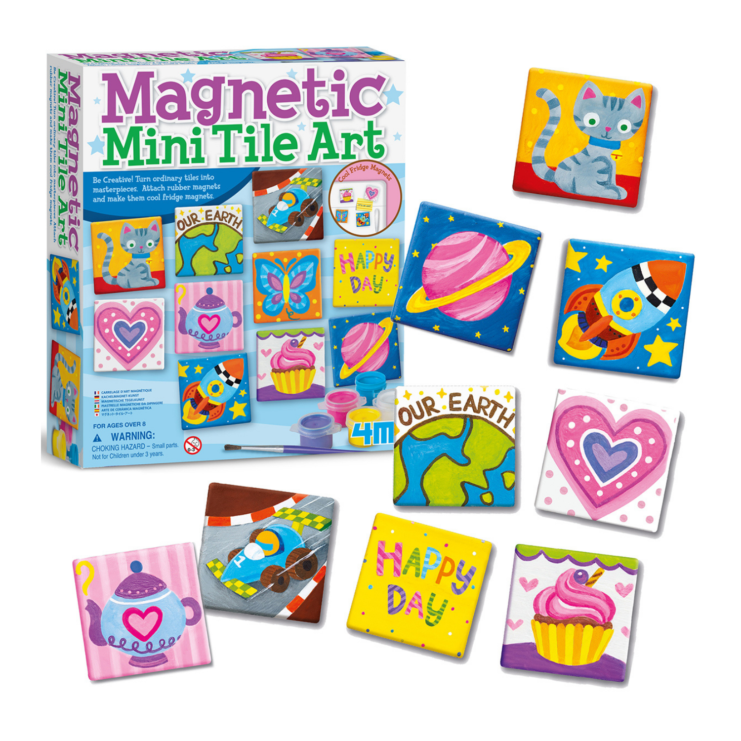 SET PINTA Y DECORA MINI AZULEJOS MAGNÉTICOS DIY - 2