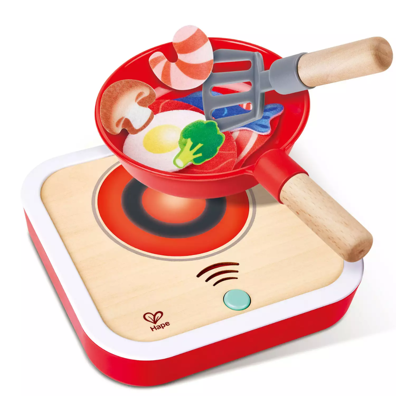 HORNILLA DE COCINA INTERACTIVA DE MADERA CON SONIDO PLAY ESSENTIALS - 5
