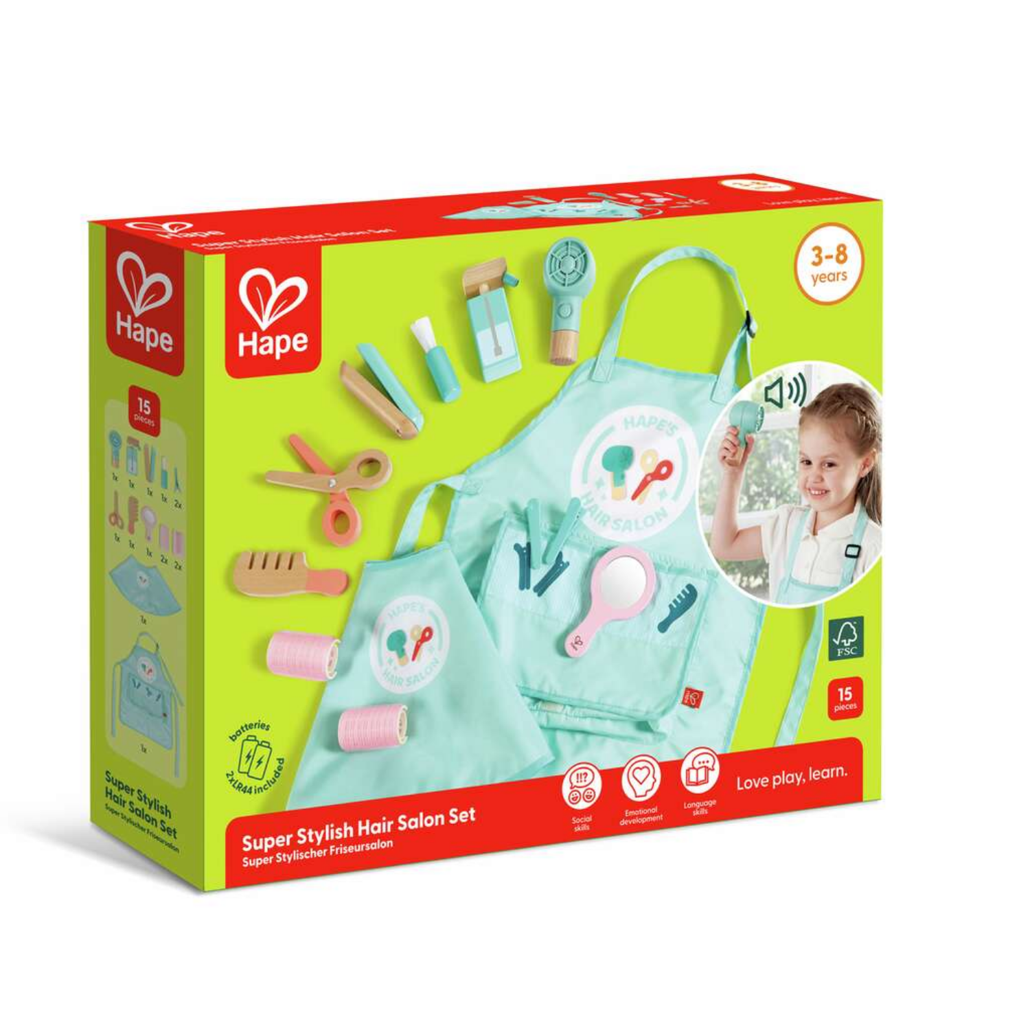 SET DE ESTILISTA DE PELUQUERÍA 15 PIEZAS - 2