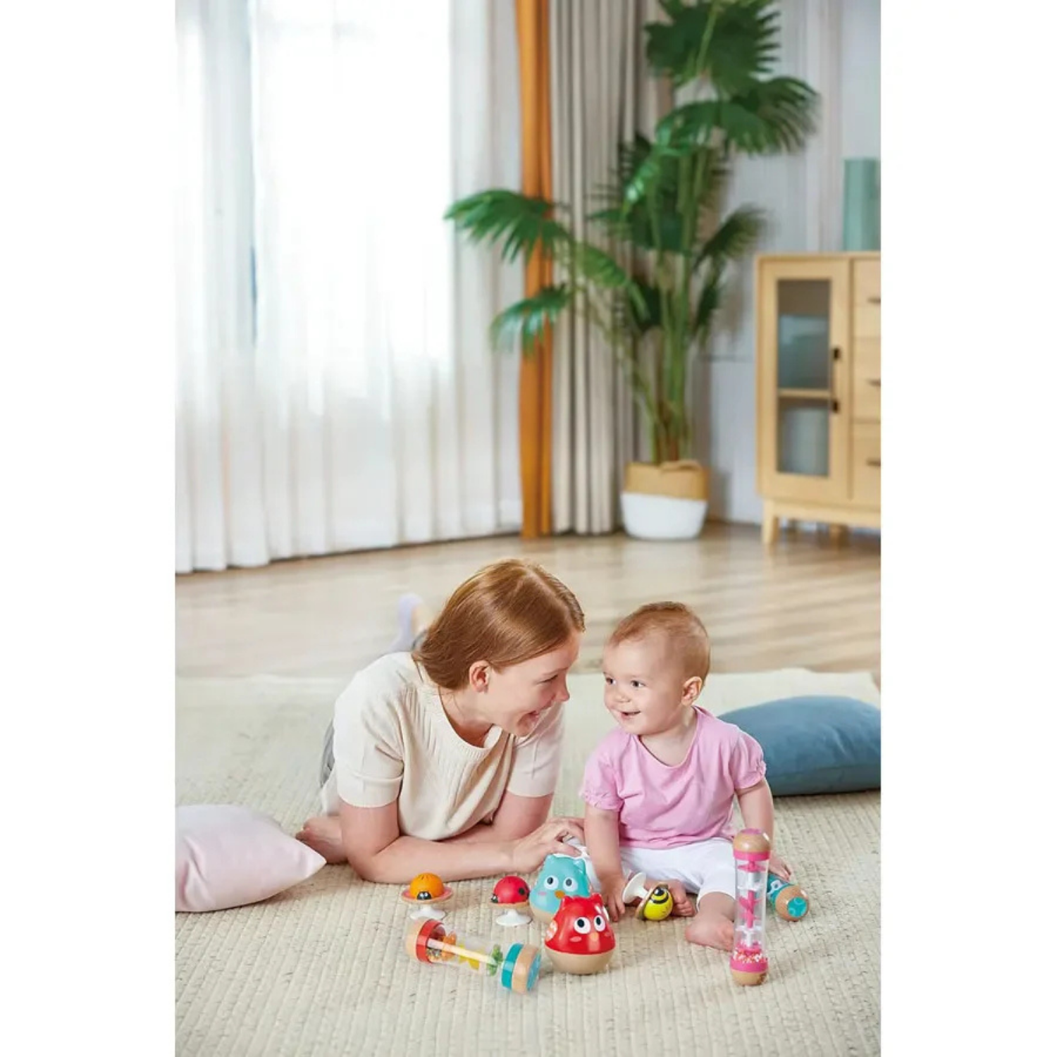 PORFIADO BÚHO MUSICAL COLOR CELESTE PLAY ESSENTIALS - 3