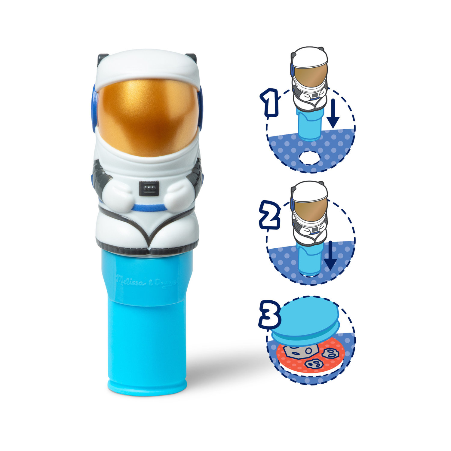 STICKER WOW ESTAMPADOR DE 300 STICKERS MODELO ASTRONAUTA CON CUADERNILLO - 1