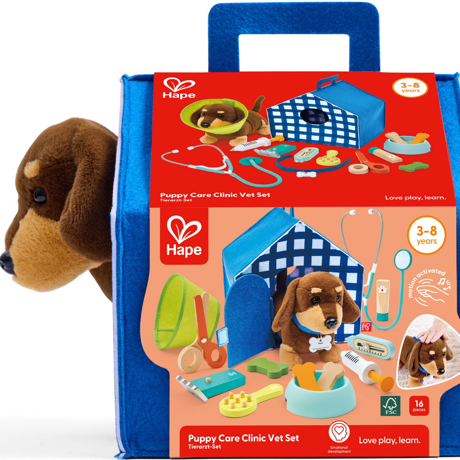 SET DE VETERINARIO CON PERRITO Y ACCESORIOS 16 PIEZAS - 2