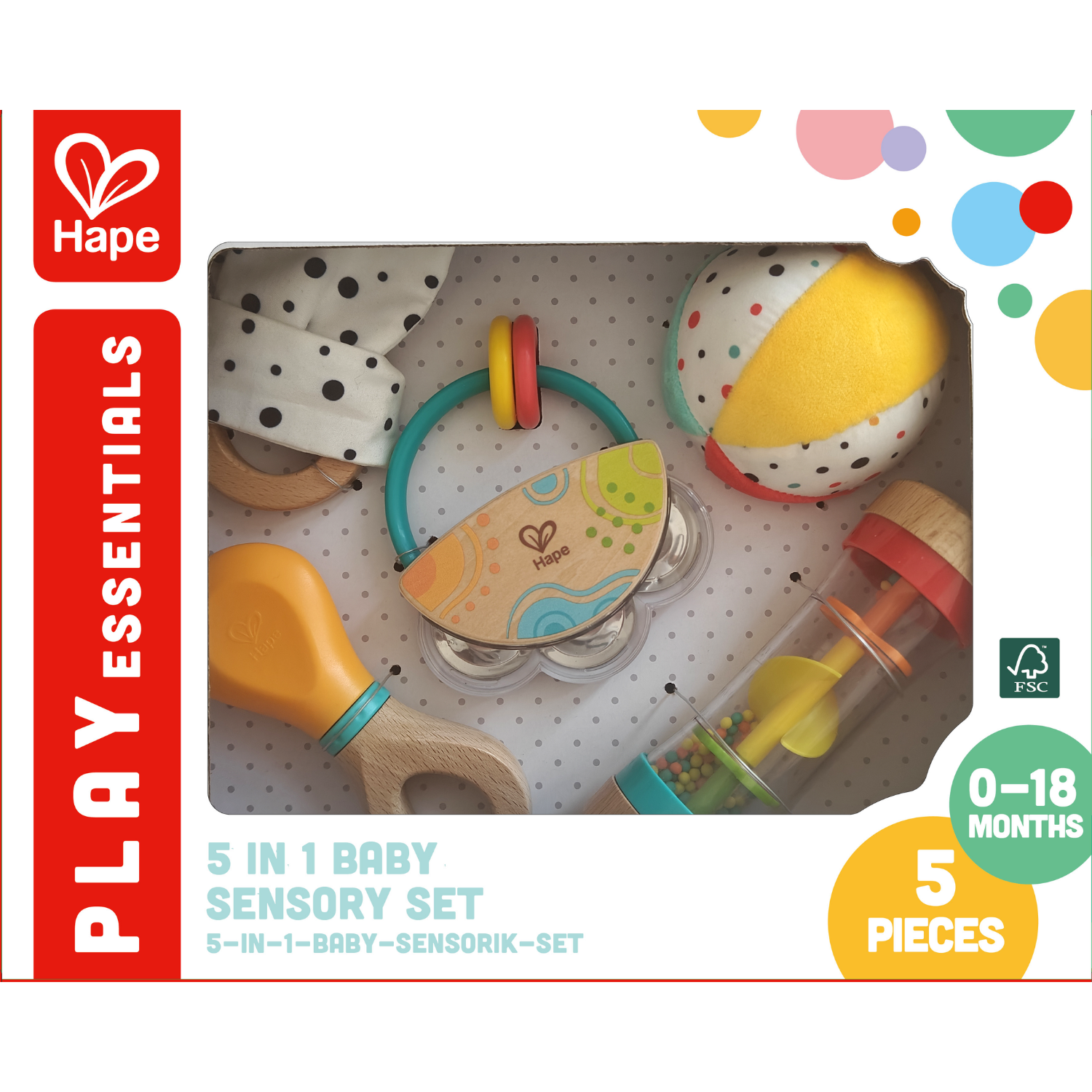 SET DE JUGUETES MULTISENSORIAL PARA BEBÉS 5 EN 1 - 2