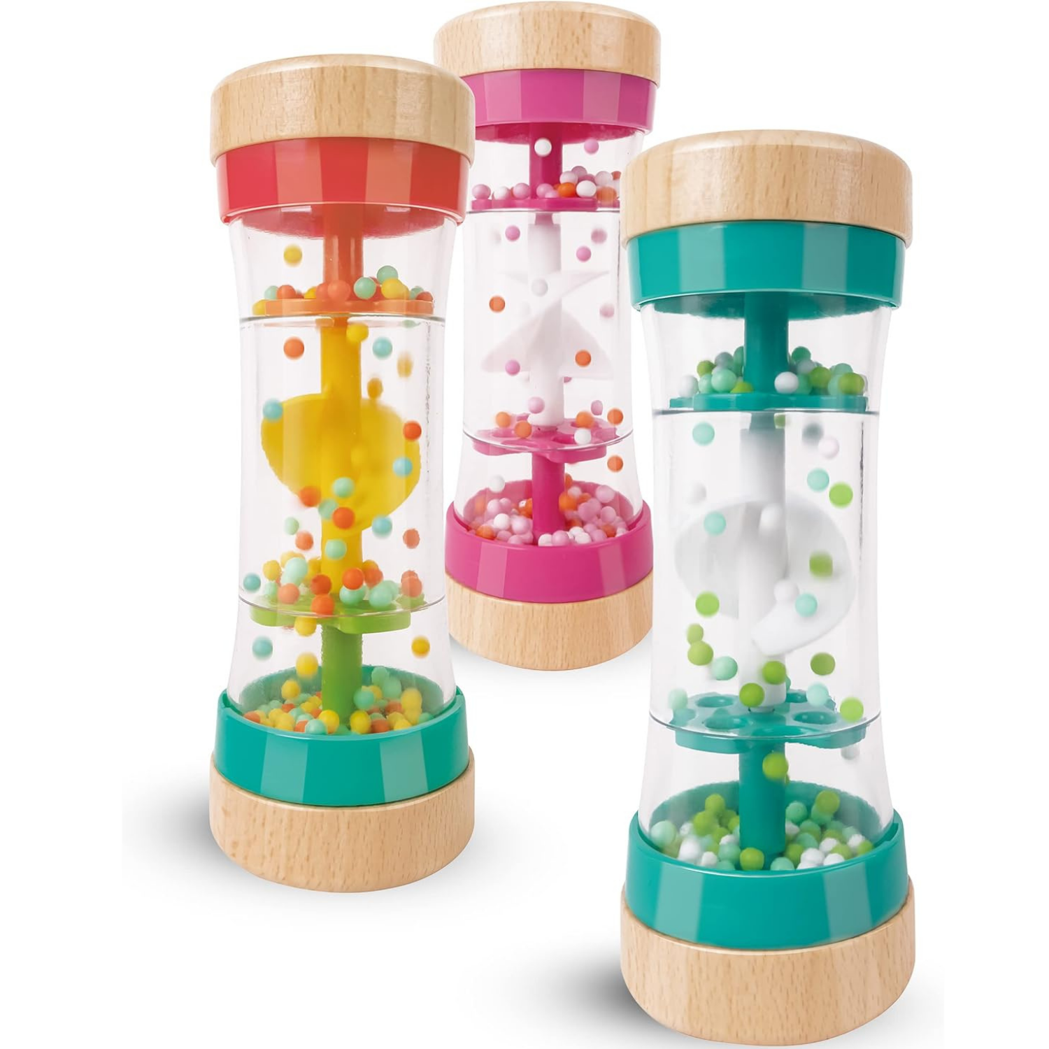 PALO DE LLUVIA DE MADERA PLAY ESSENTIALS - COLOR ALEATORIO - 3