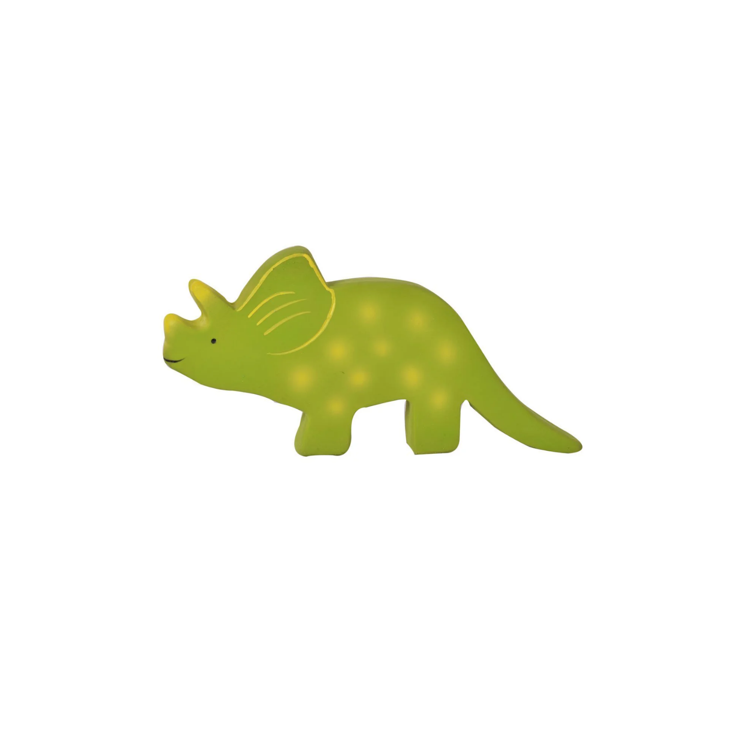 TIKIRI JUGUETE MORDEDOR PLANO CAUCHO NATURAL MODELO DINOSAURIO TRICERATOPS - 1