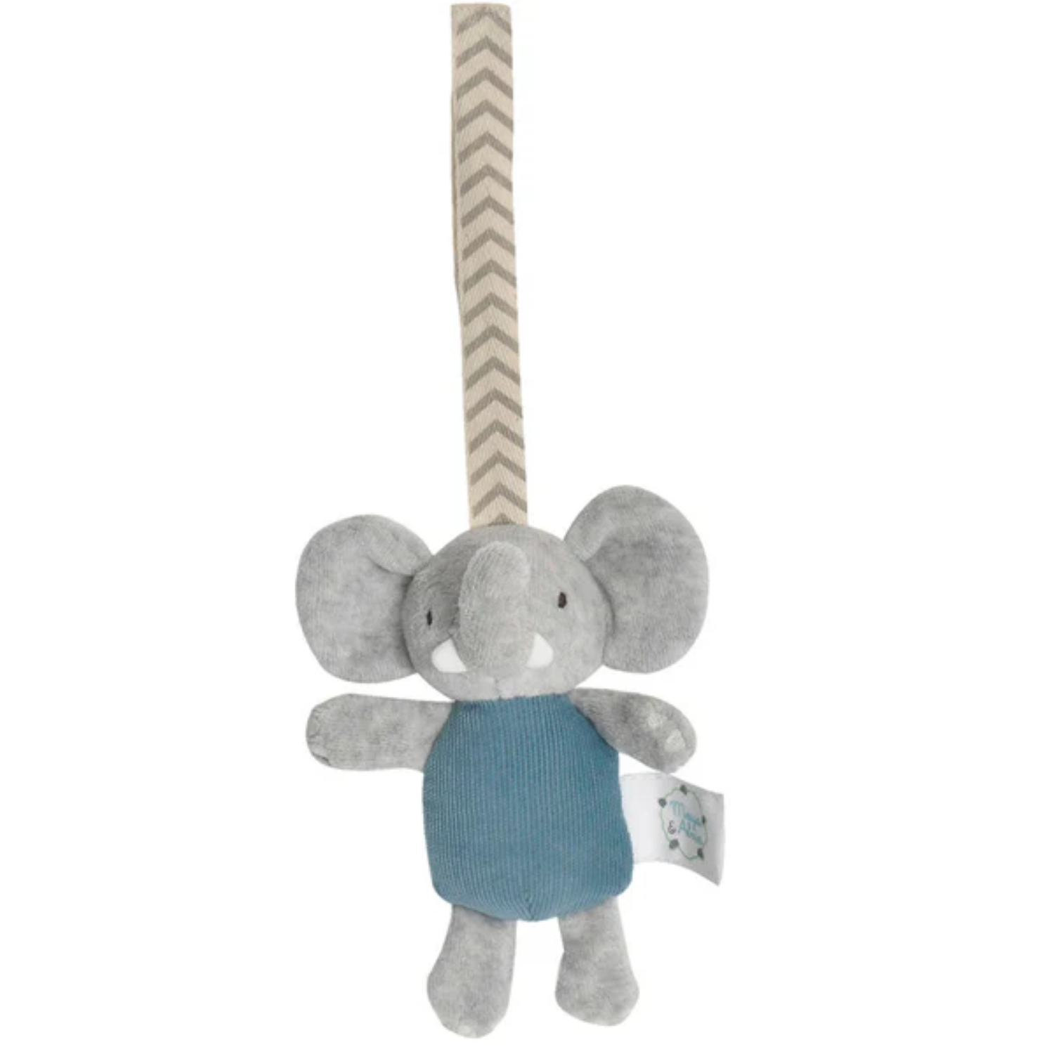 MEIYA Y ALVIN JUGUETE TEXTIL COLGANTE PARA COCHE MODELO ALVIN EL ELEFANTE - 1