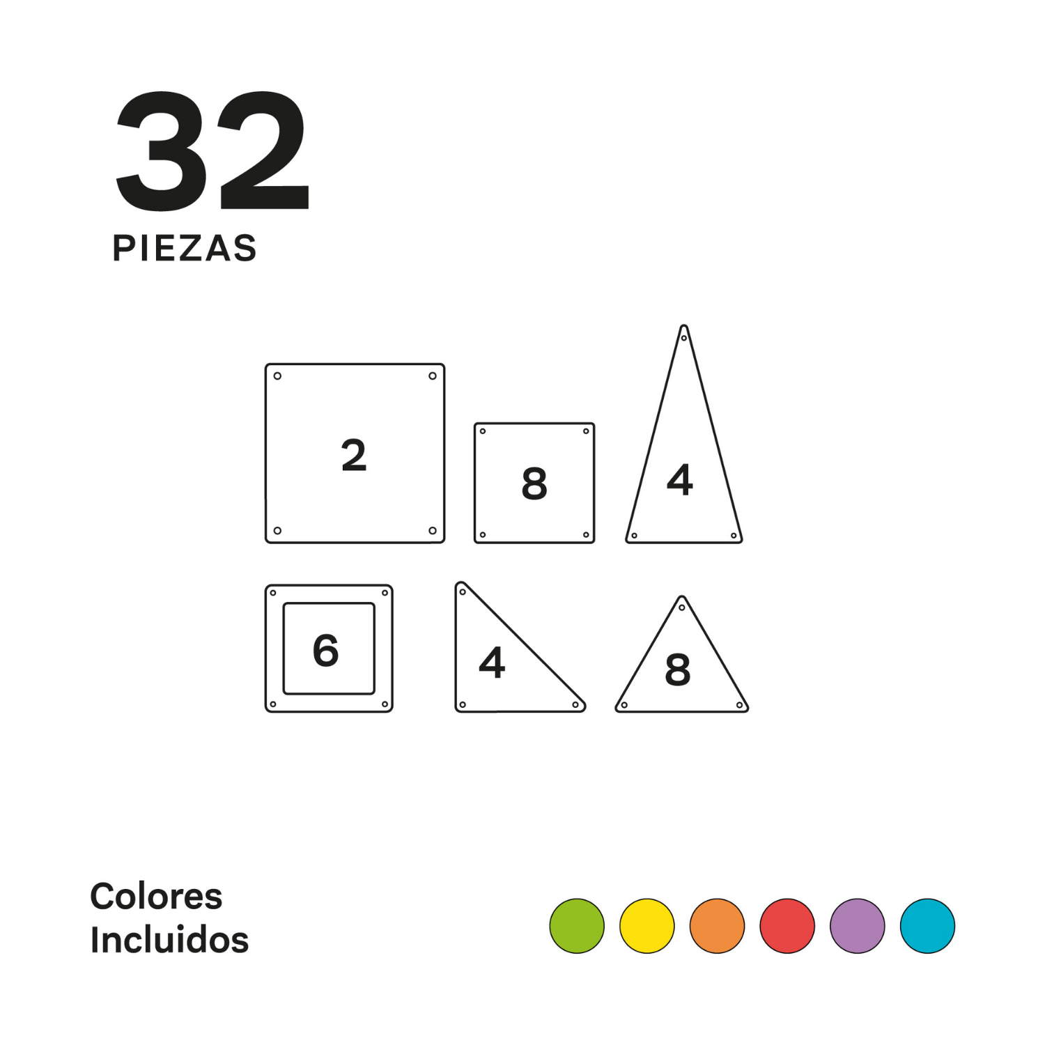 IMANIX SET MAGNÉTICO CLÁSICO 32 PIEZAS IMANTADAS - 4