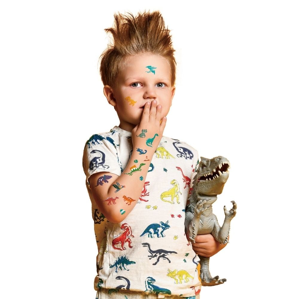 TATUAJES TEMPORALES MODELO DINOSAURIOS 52 PIEZAS - 4