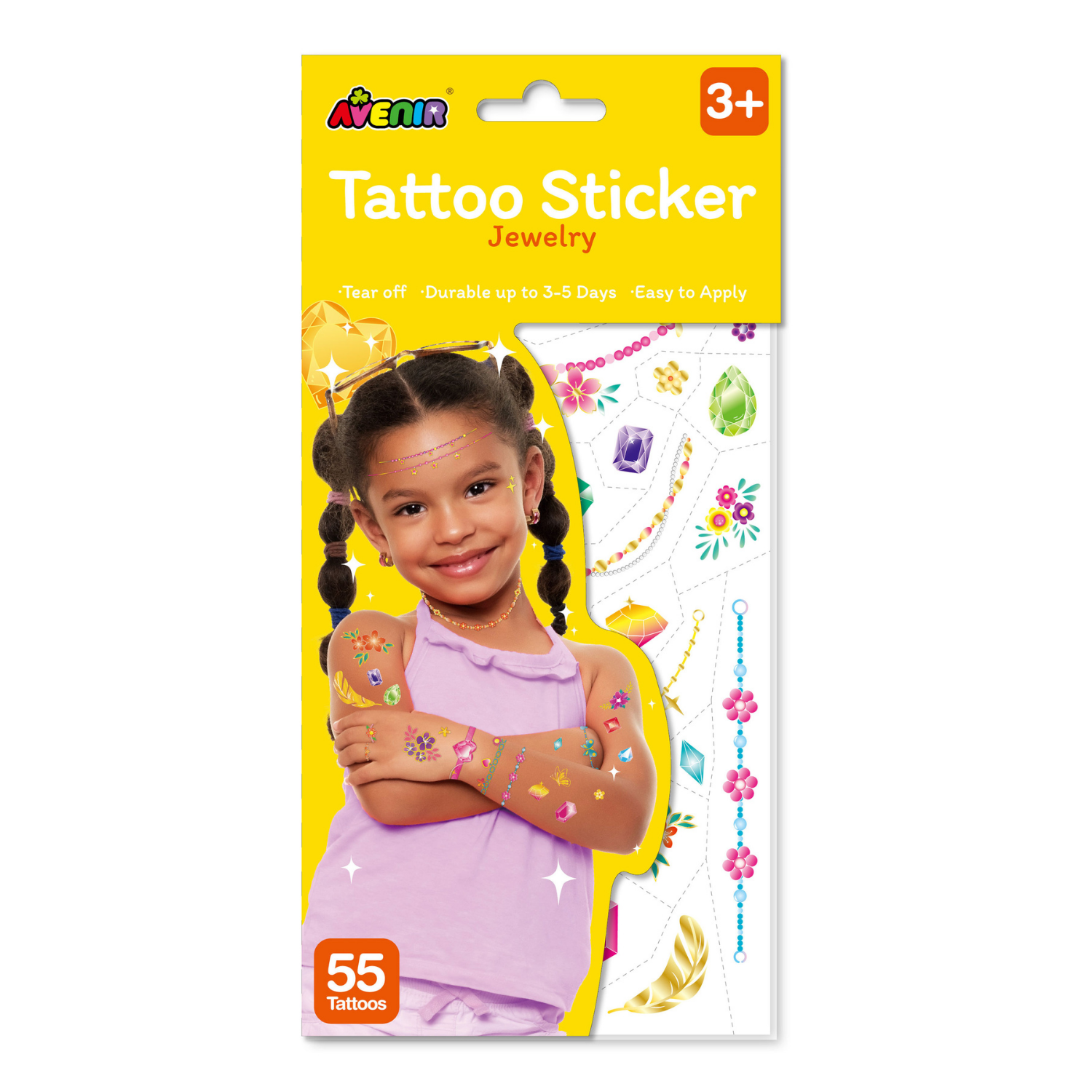 TATUAJES TEMPORALES MODELO JOYAS 55 PIEZAS - 1