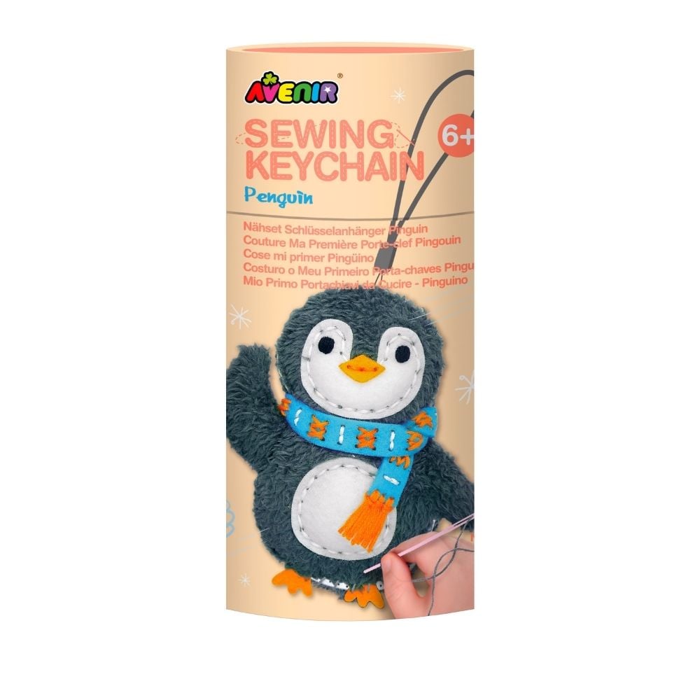 SET CREA Y COSE TU PROPIO LLAVERO MODELO PINGÜINO DIY - 1
