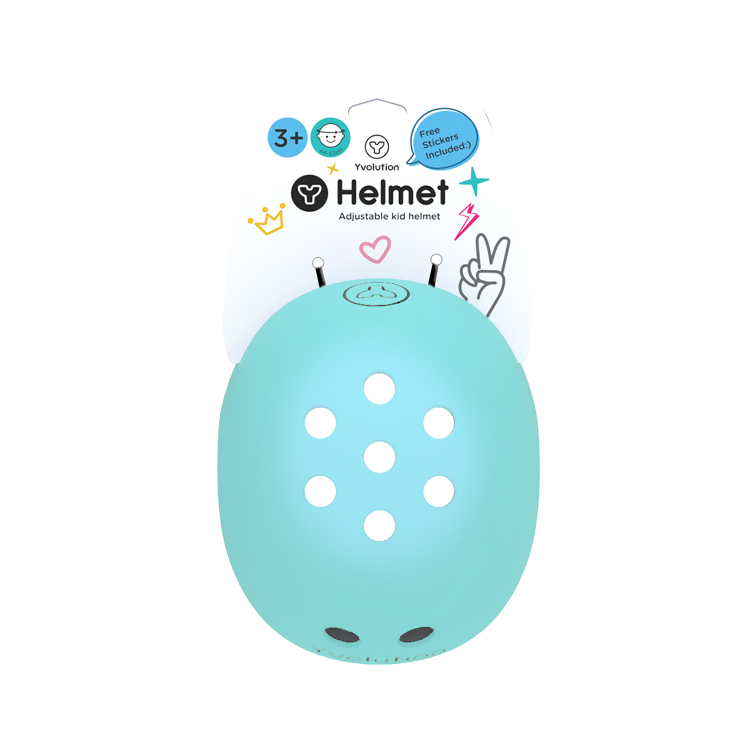 YVOLUTION CASCO DE SEGURIDAD - TALLA S, COLOR VERDE - 3