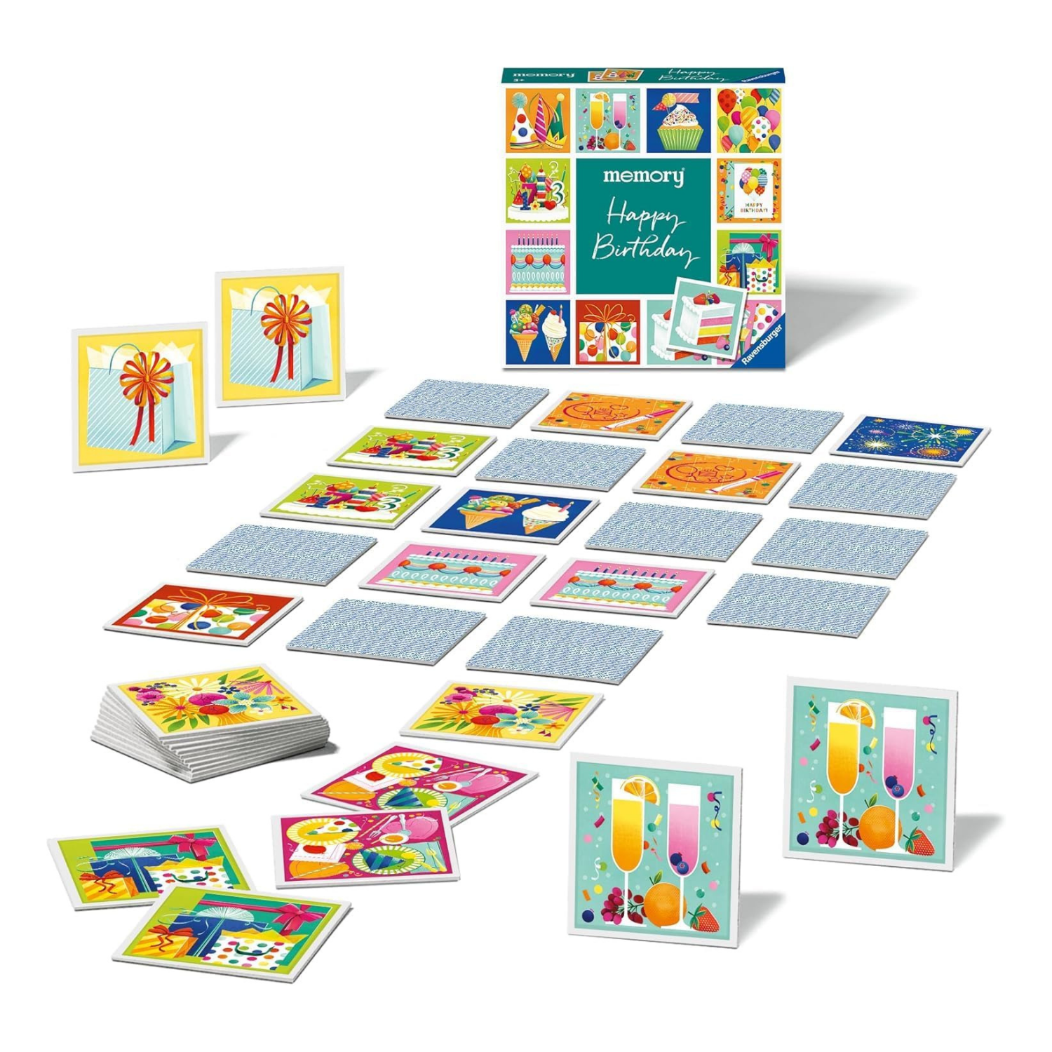 JUEGO MEMORIA FELIZ CUMPLEAÑOS 48 PIEZAS - 1