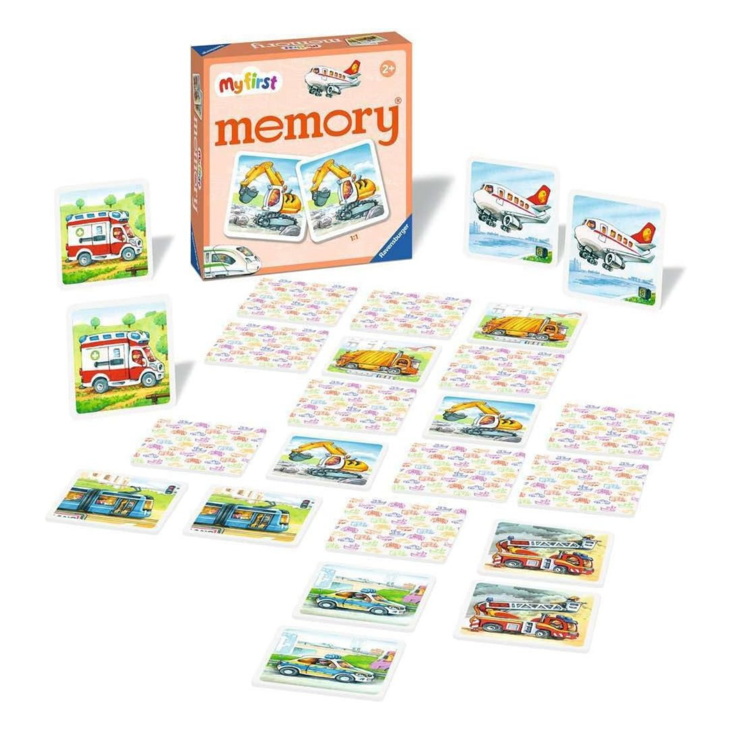 JUEGO MEMORIA VEHÍCULOS 32 PIEZAS - 1