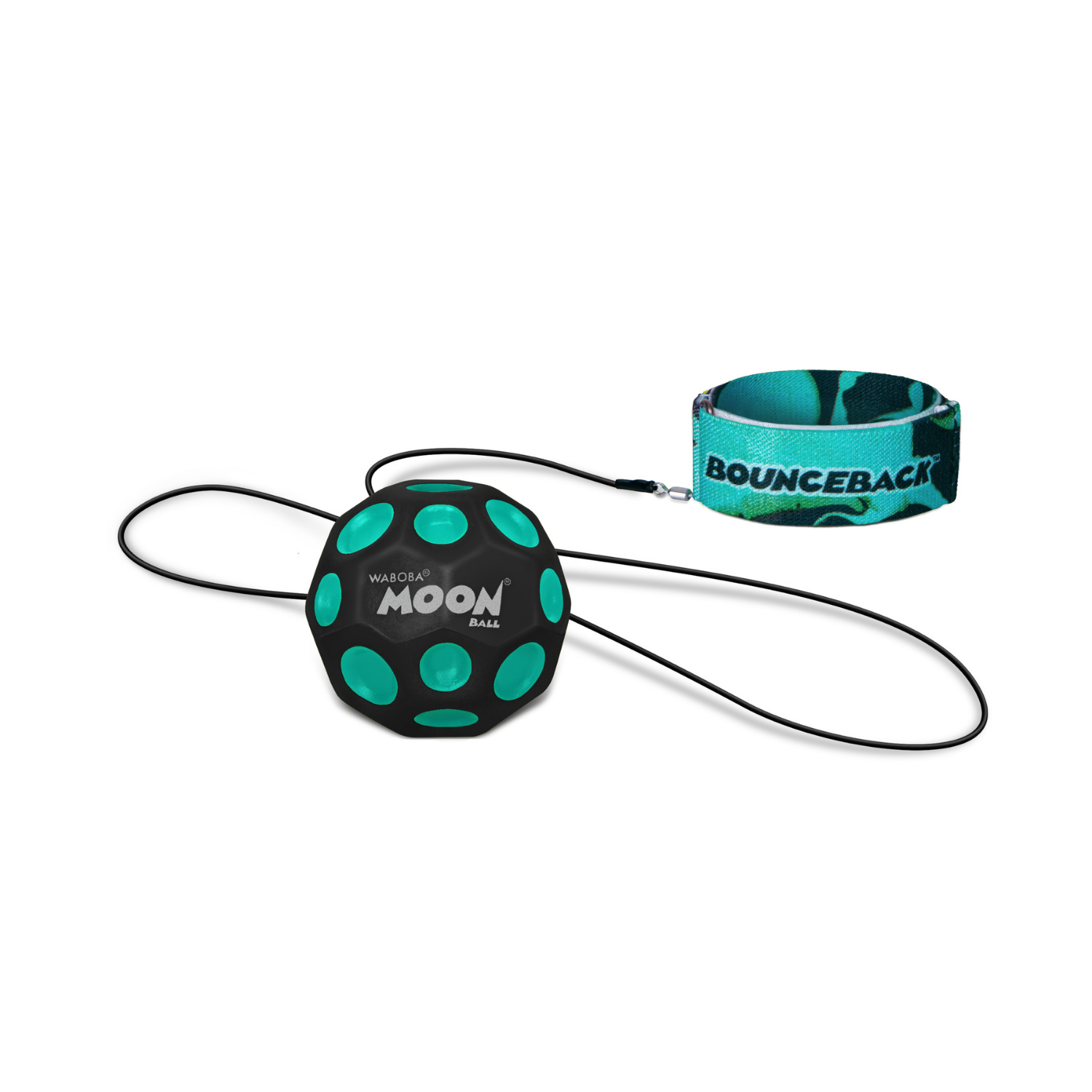 WABOBA PELOTA MOONBALL REBOTE CON LIGA Y MUÑEQUERA - COLOR ALEATORIO - 3