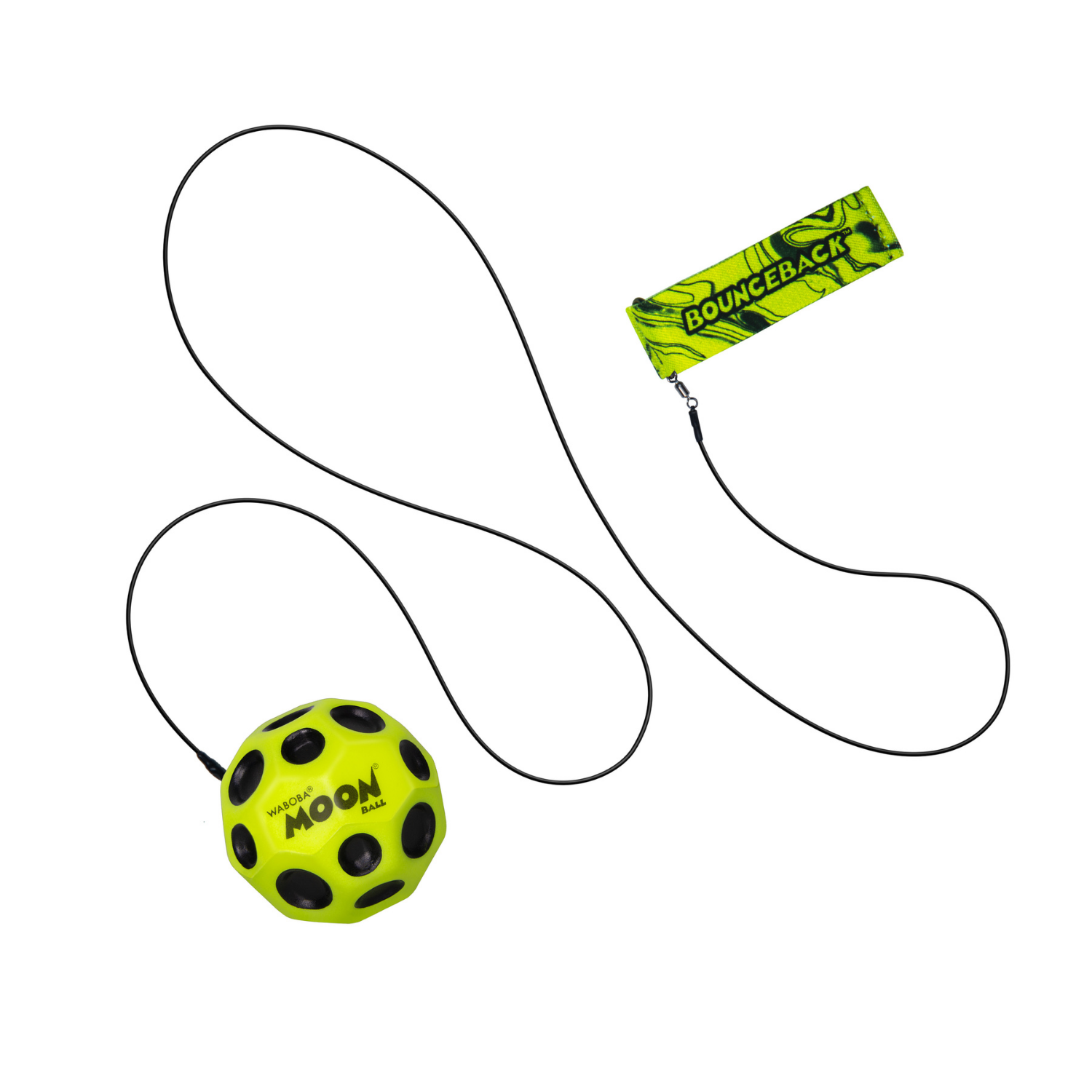 WABOBA PELOTA MOONBALL REBOTE CON LIGA Y MUÑEQUERA - COLOR ALEATORIO - 4
