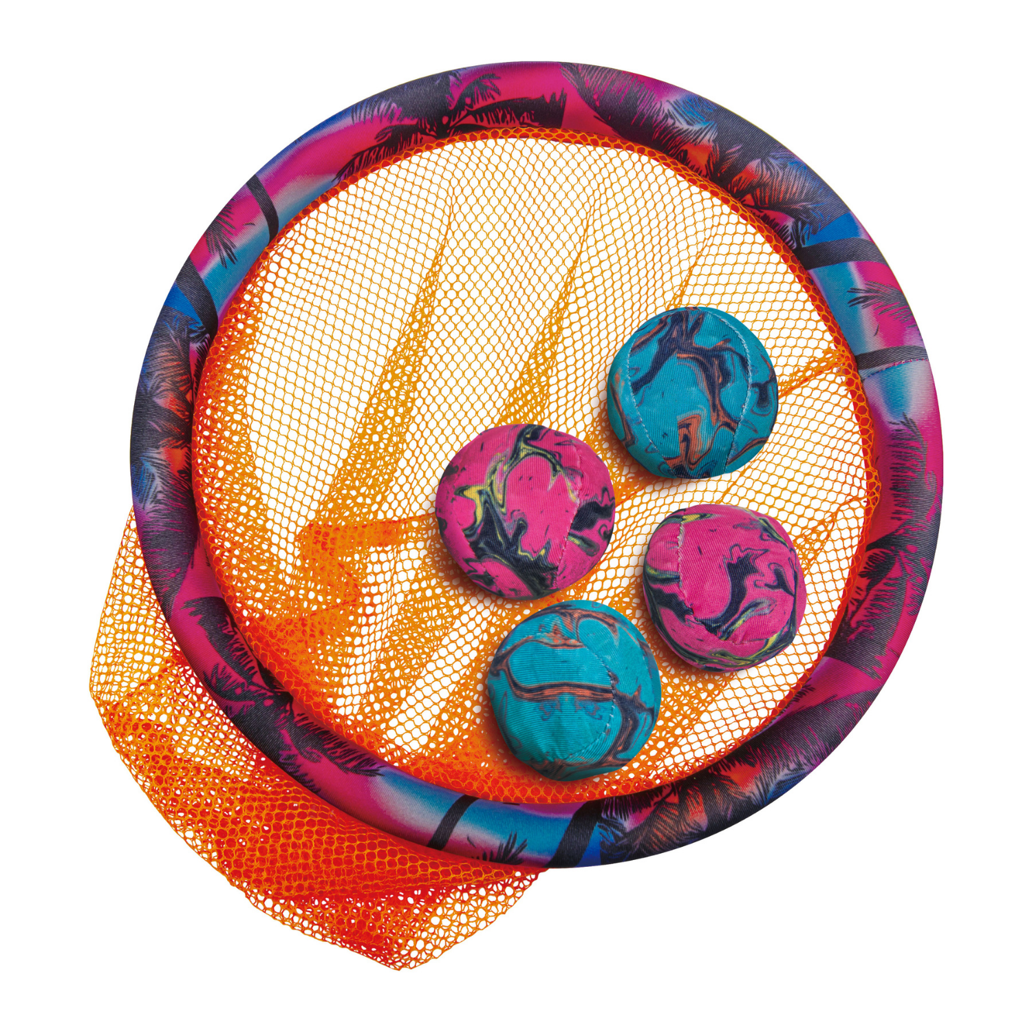 WABOBA SET DE ARO CON PELOTAS PARA ENCESTAR EN PISCINA DUNK OR DIVE - 2