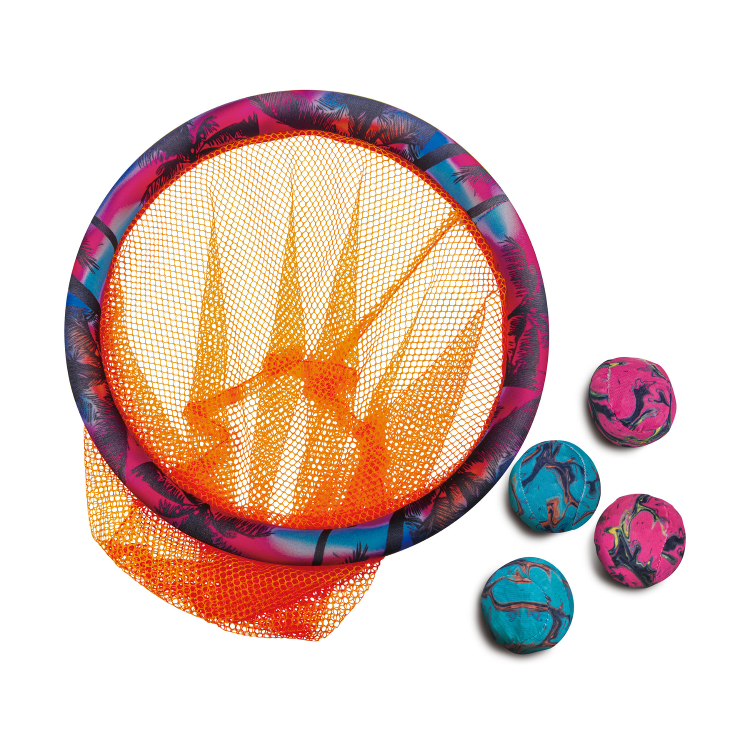 WABOBA SET DE ARO CON PELOTAS PARA ENCESTAR EN PISCINA DUNK OR DIVE - 3