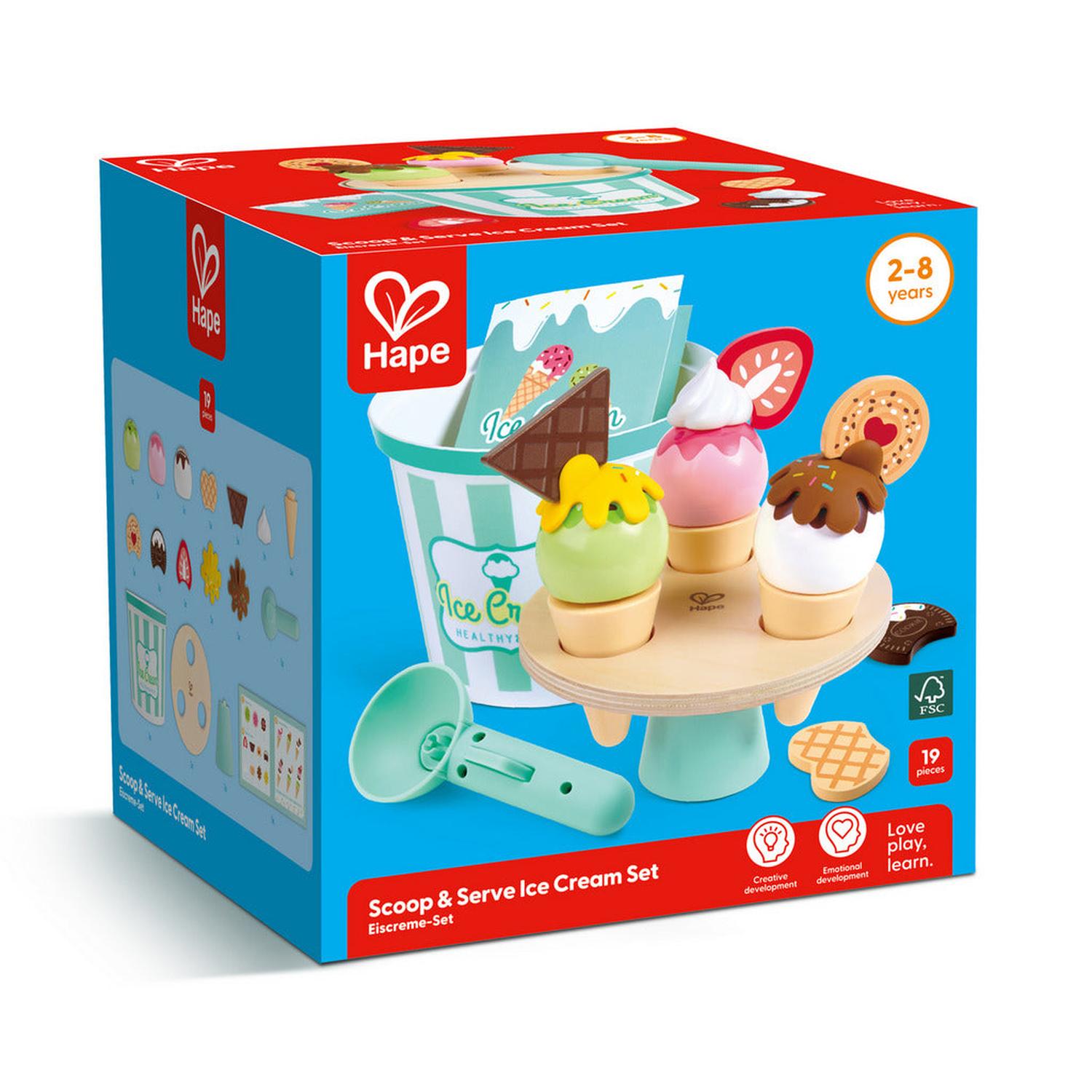 SET SIRVE Y EXHIBE HELADOS 19 PIEZAS - 3