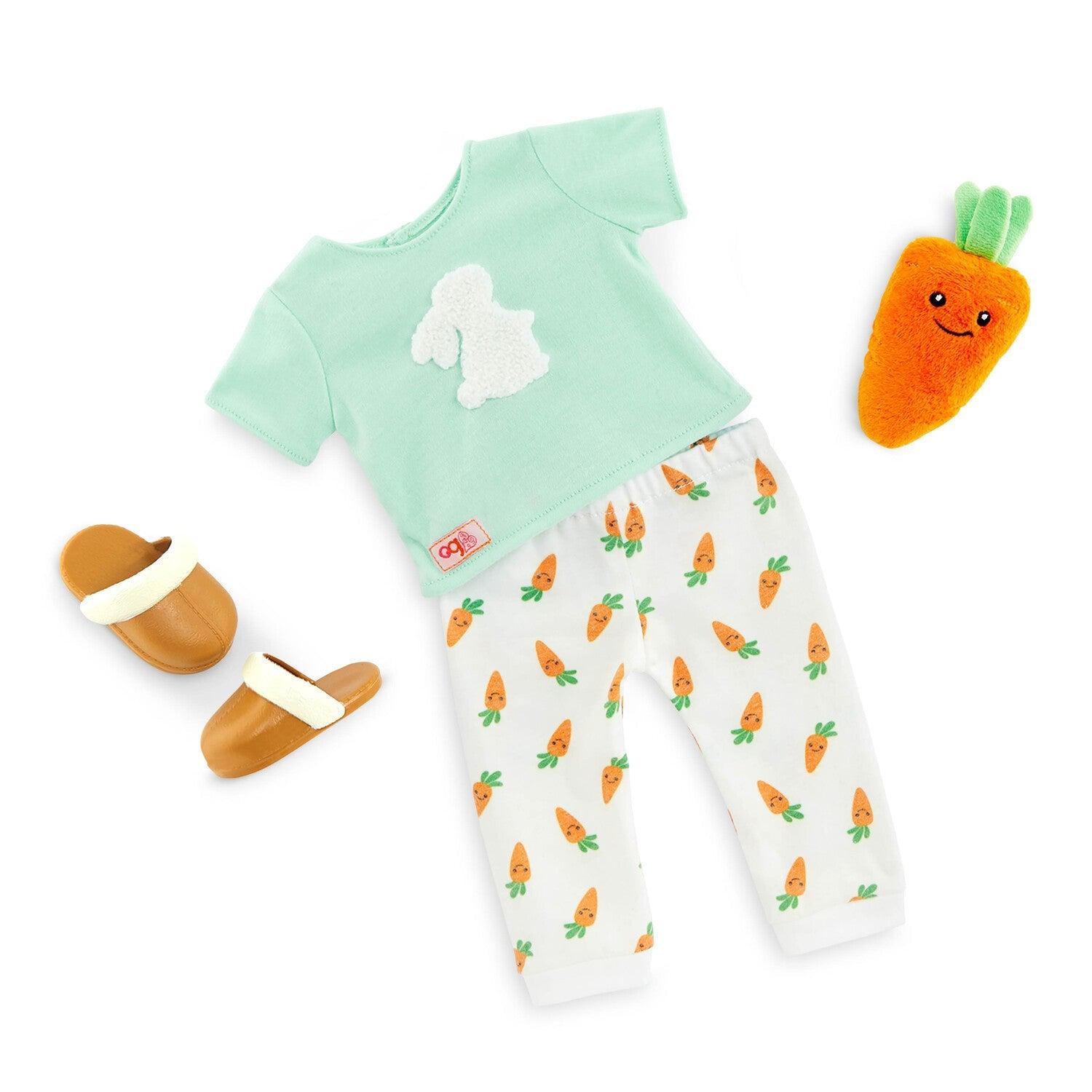 OUTFIT PIJAMA DE CONEJO CON ZANAHORIA - 1