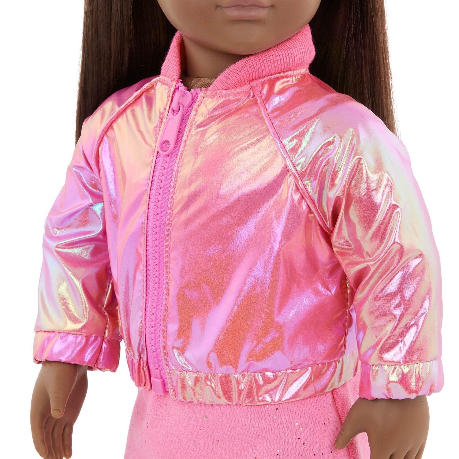 OUTFIT DELUXE ROSA CON CASACA BRILLANTE - 3