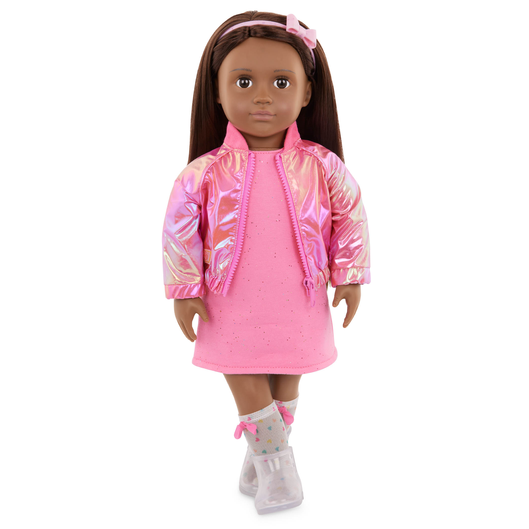 OUTFIT DELUXE ROSA CON CASACA BRILLANTE - 5