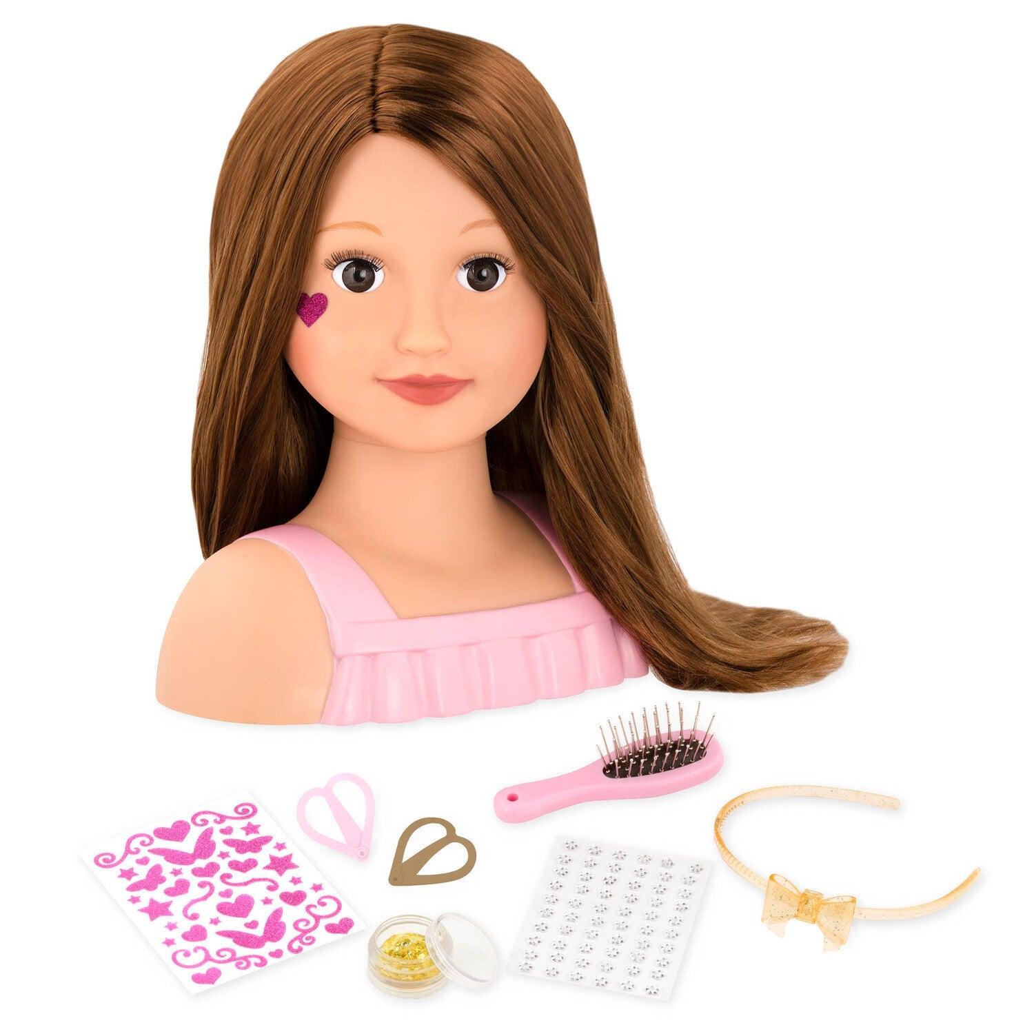 CABEZA DE MUÑECA PARA PEINAR TALIA CON ACCESORIOS - 1