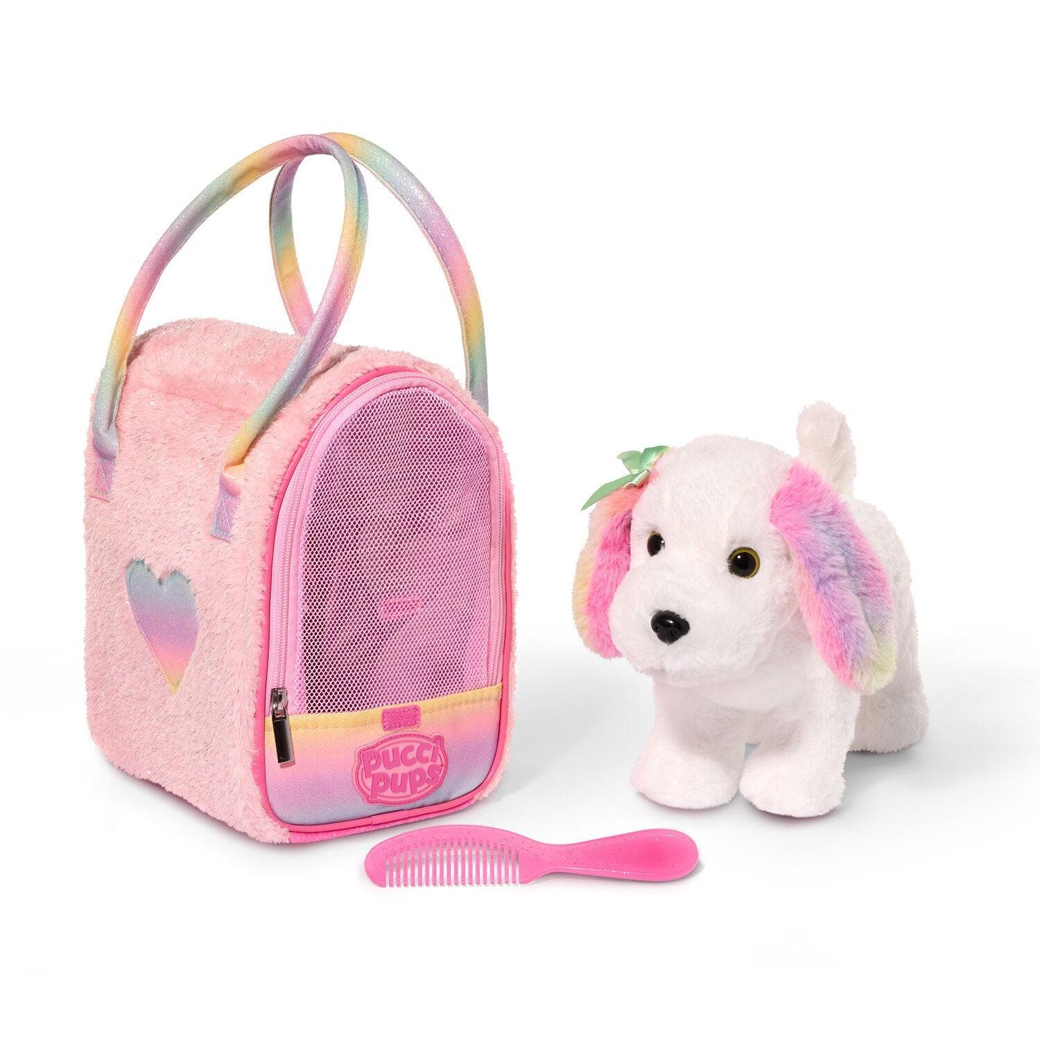 PUCCI PUPS PERRO MALTÉS MULTICOLOR EN CARTERA ROSA - 2