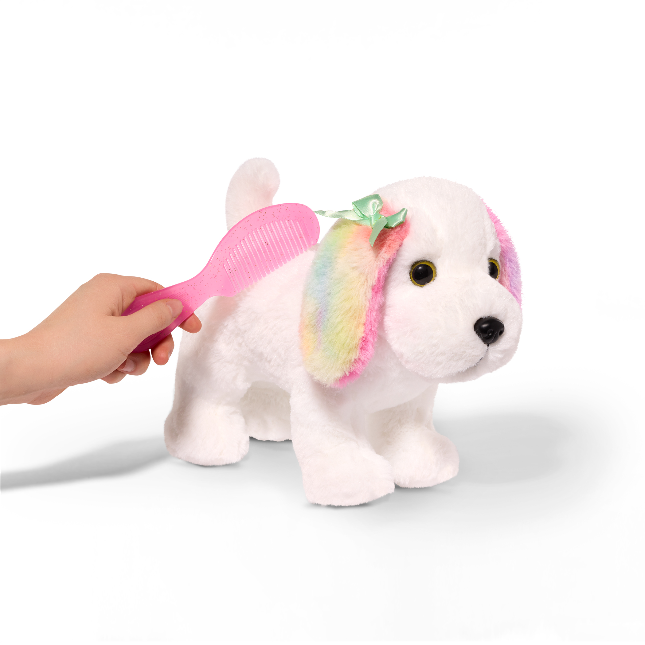 PUCCI PUPS PERRO MALTÉS MULTICOLOR EN CARTERA ROSA - 4