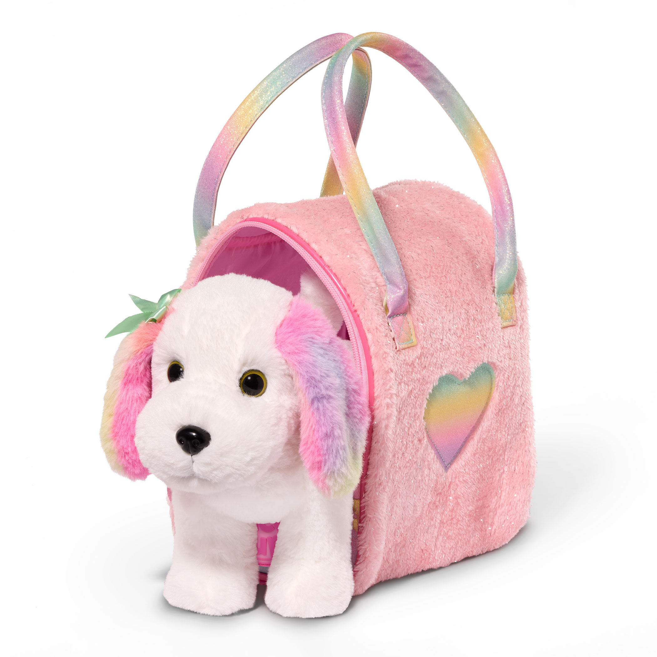 PUCCI PUPS PERRO MALTÉS MULTICOLOR EN CARTERA ROSA - 5