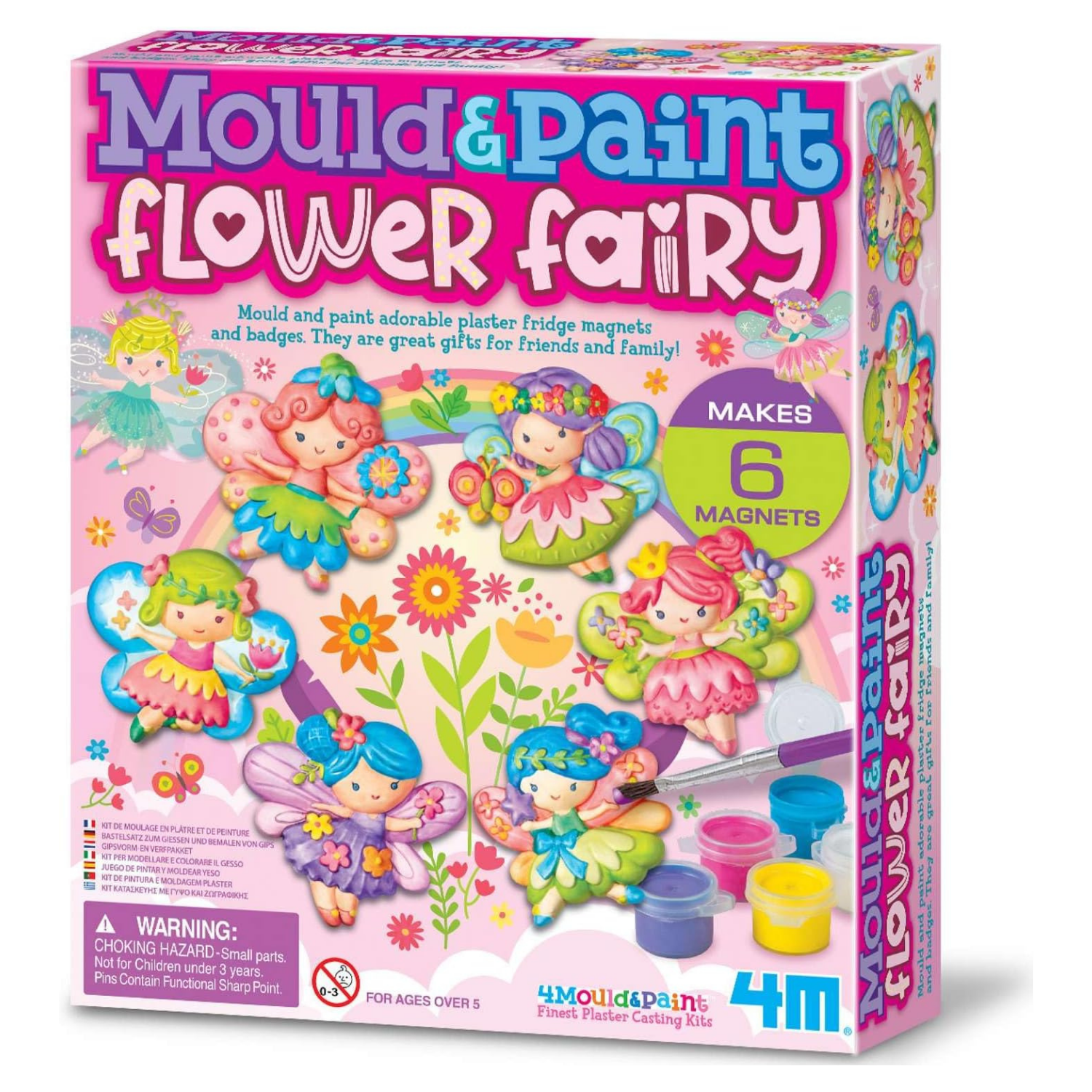 MOLDEA Y PINTA FIGURAS MODELO HADAS BRILLANTES DIY - 1