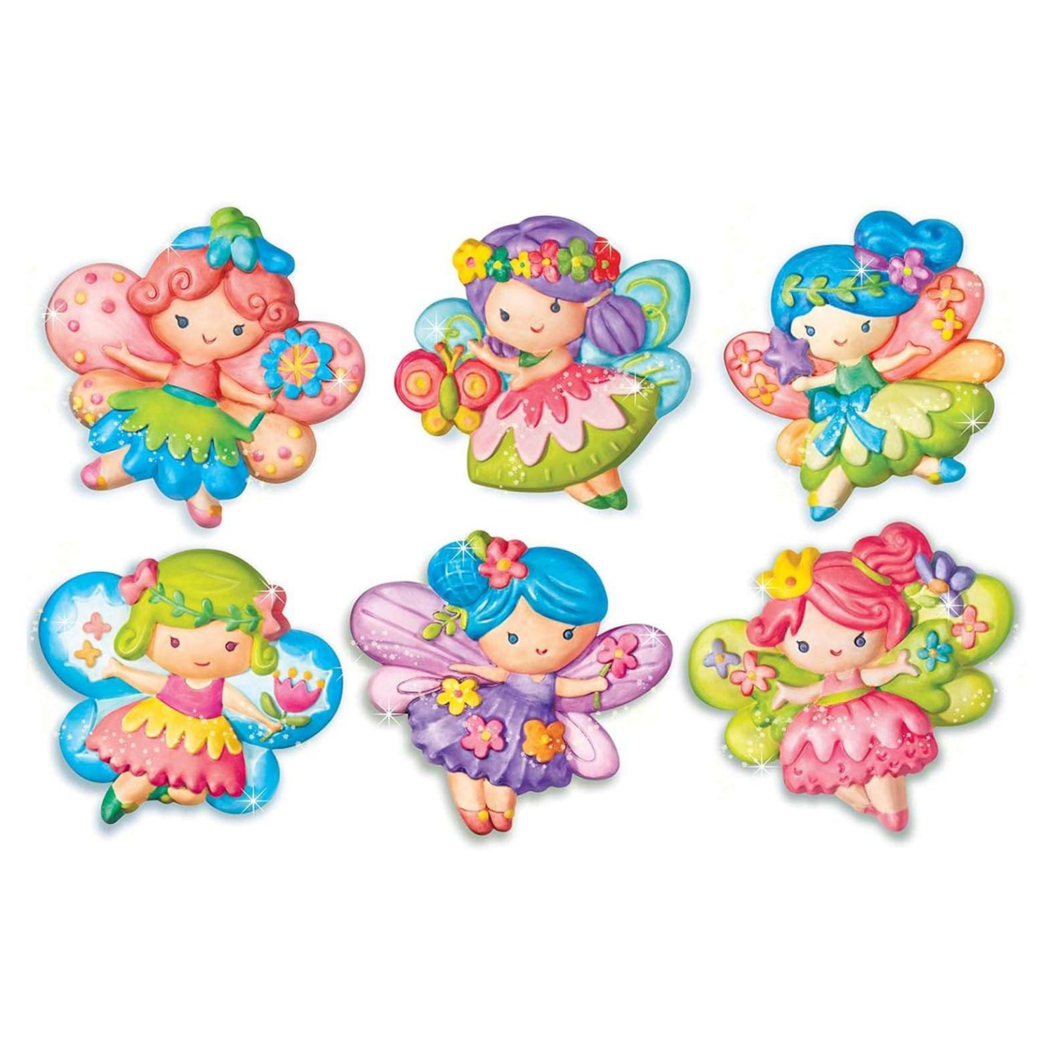 MOLDEA Y PINTA FIGURAS MODELO HADAS BRILLANTES DIY - 2