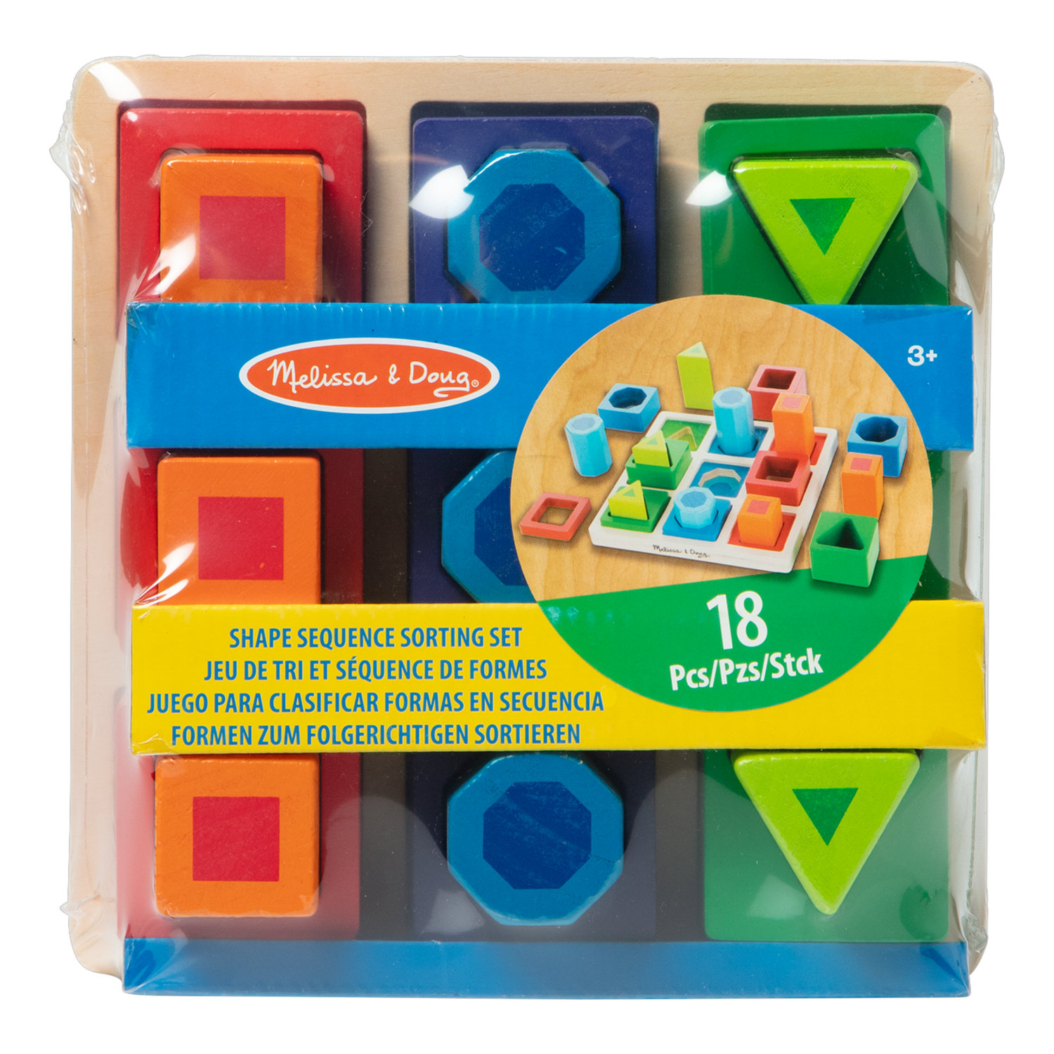 SHAPE SEQUENCE SORTING SET,MULTI COLOR - 3