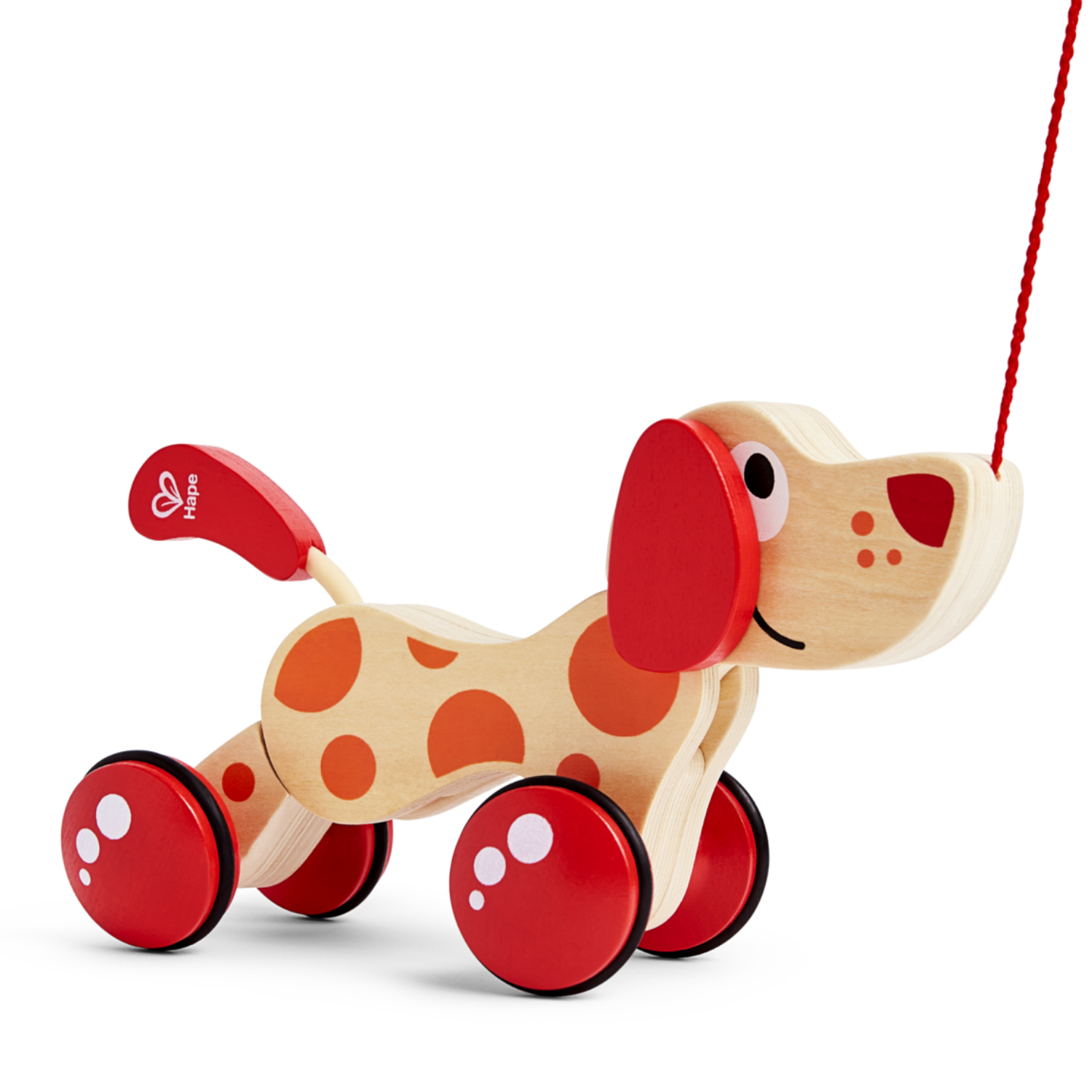 PERRITO PEPE DE ARRASTRE DE MADERA - 1