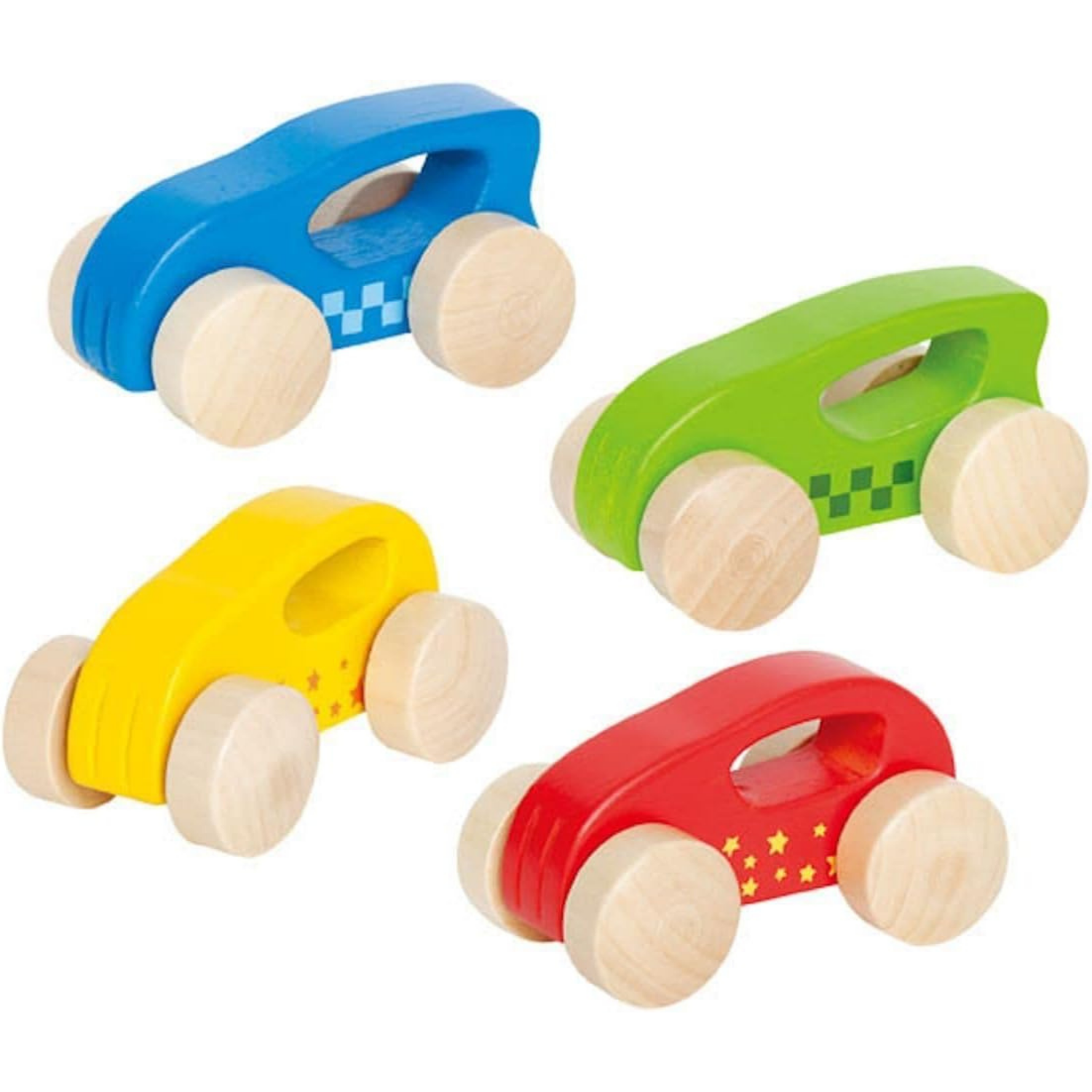 AUTO MINI DE MADERA COLOR ALEATORIO - 1