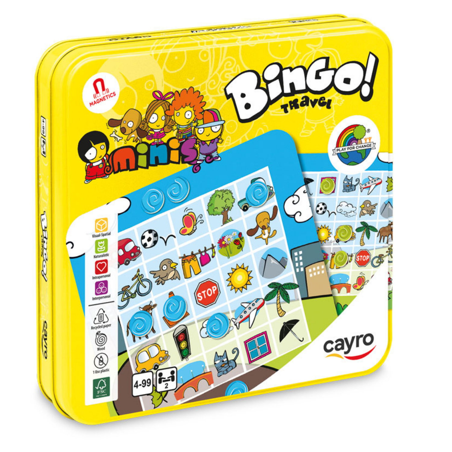 BINGO MAGNÉTICO EN CAJA DE METAL TRAVEL SIZE - 1