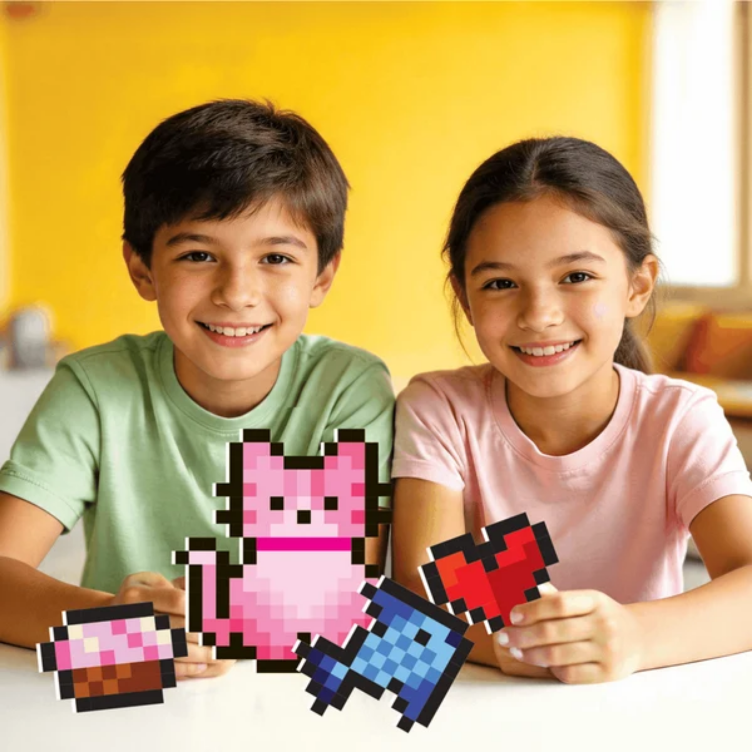 SET CREA FIGURAS CON STICKERS MODELO GATO PIXOEASY - 3