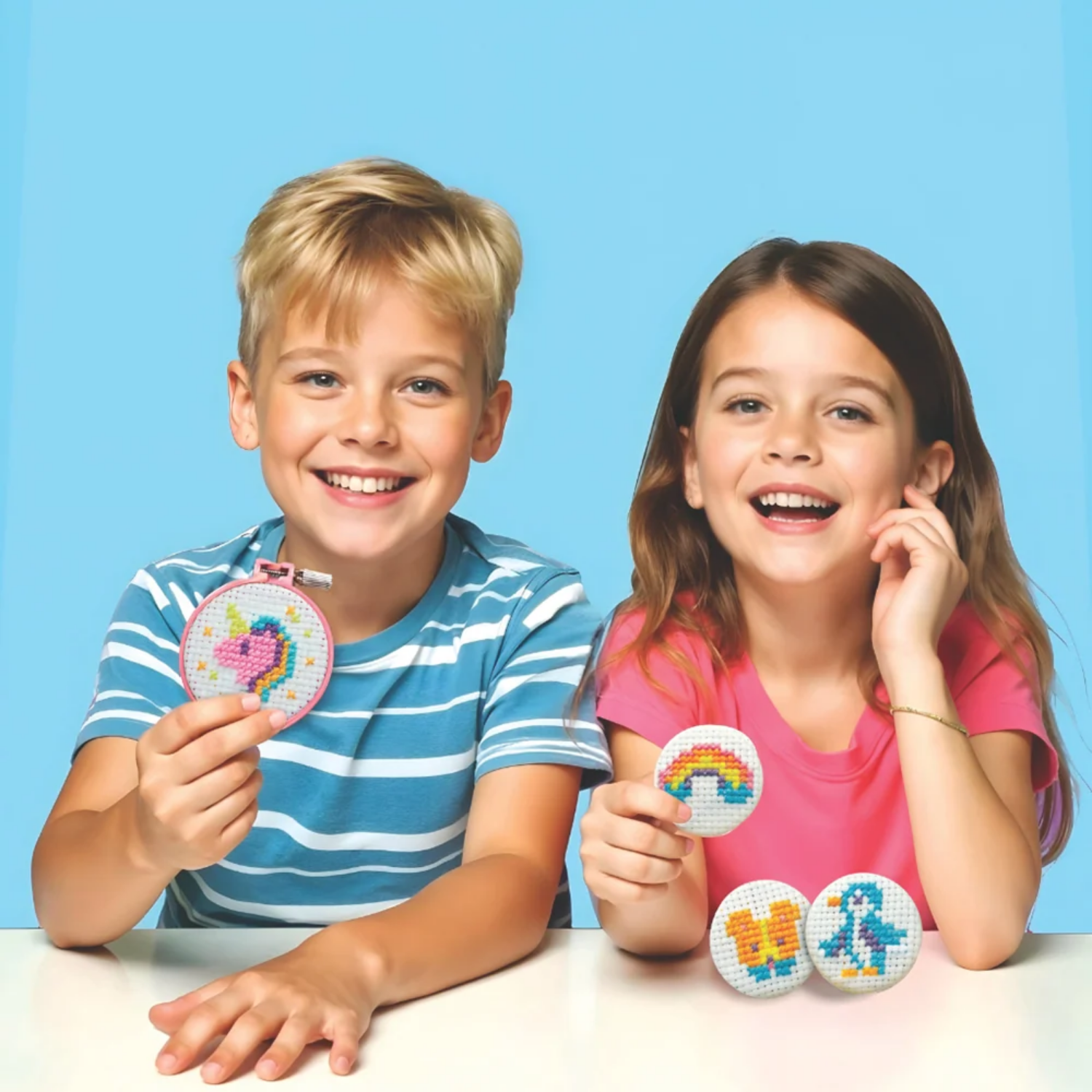 SET APRENDE A BORDAR PUNTO CRUZ MINI - 3