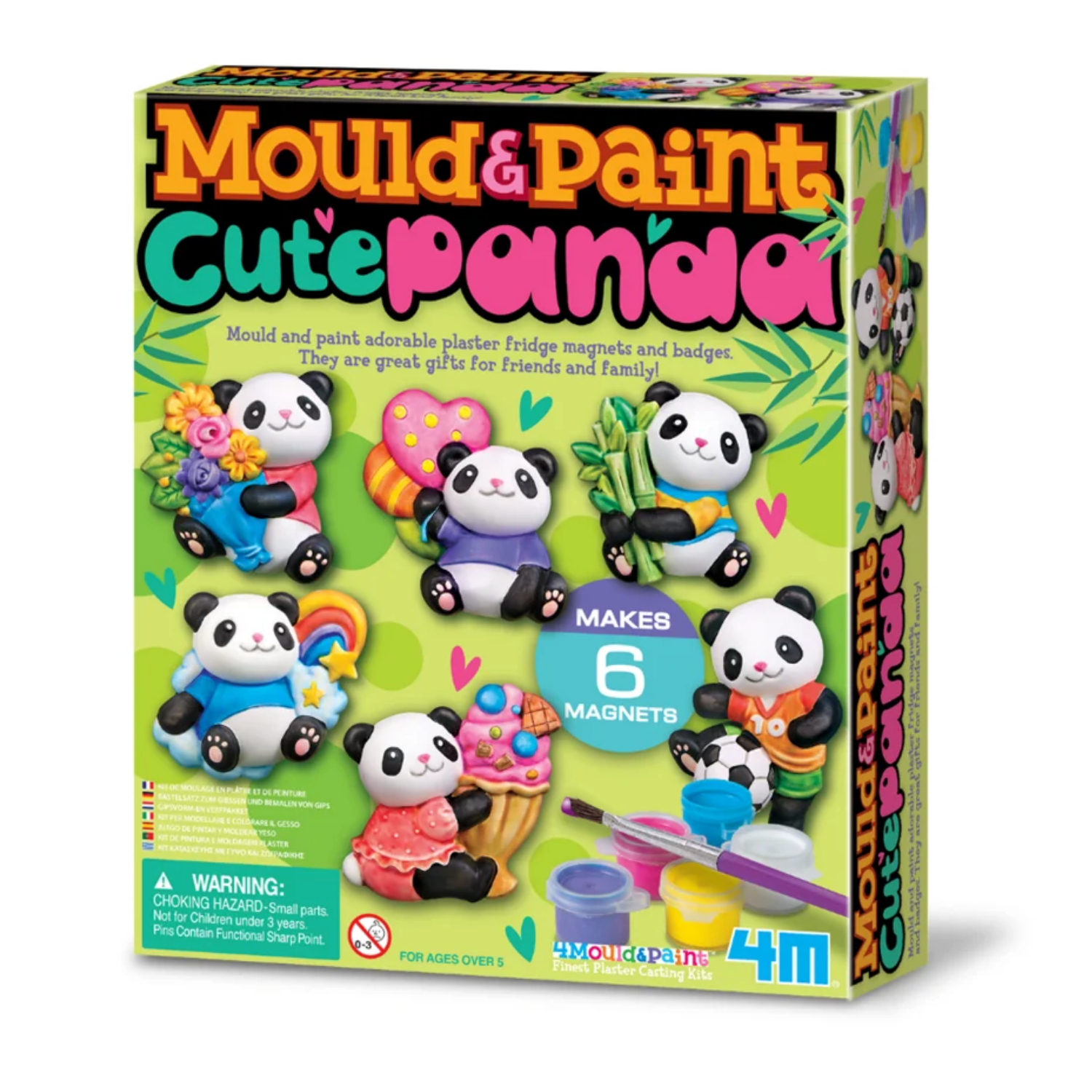 MOLDEA Y PINTA FIGURAS MODELO OSOS PANDA - 1