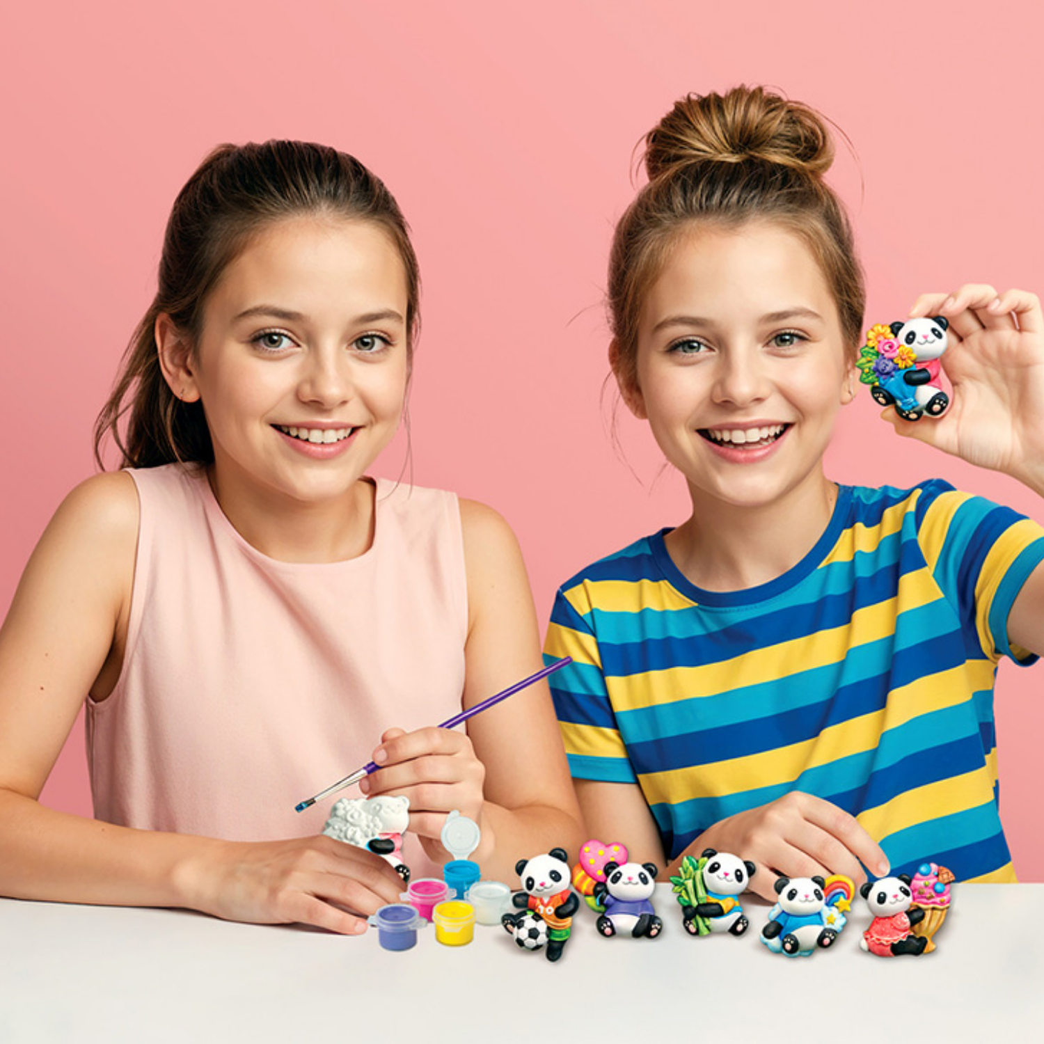 MOLDEA Y PINTA FIGURAS MODELO OSOS PANDA - 3