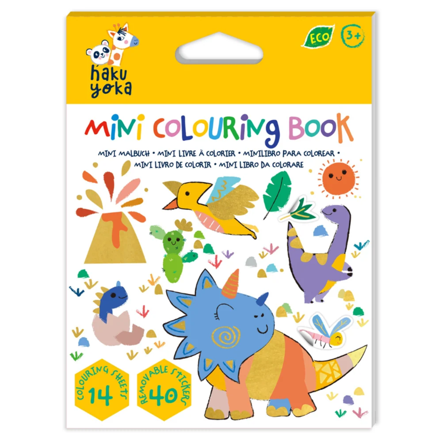 LIBRO MINI PARA COLOREAR MODELO DINOSAURIOS - 1