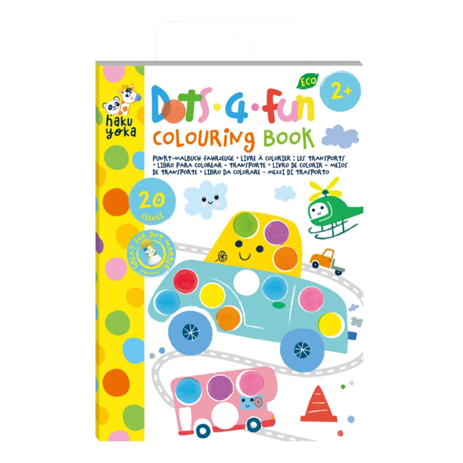 LIBRO PARA COLOREAR POR PUNTOS MODELO TRANSPORTE 20 PÁGINAS - 1